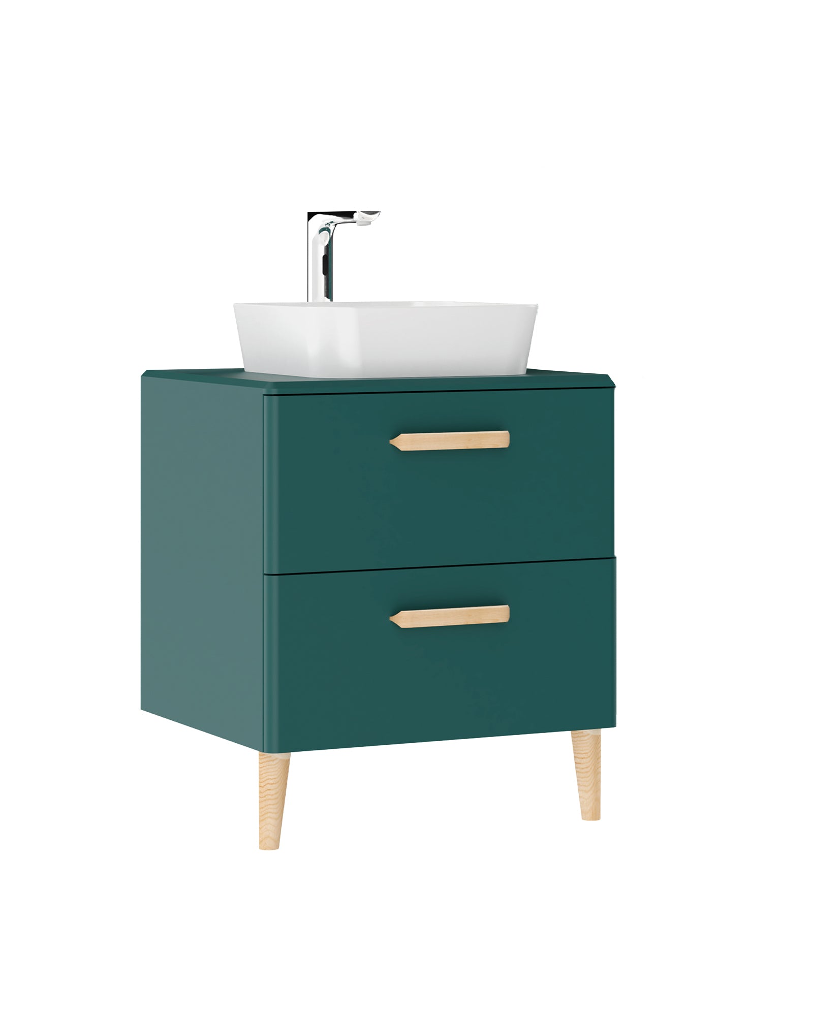 Patara Waschbeckenunterschrank, 60 cm, Mattgrün