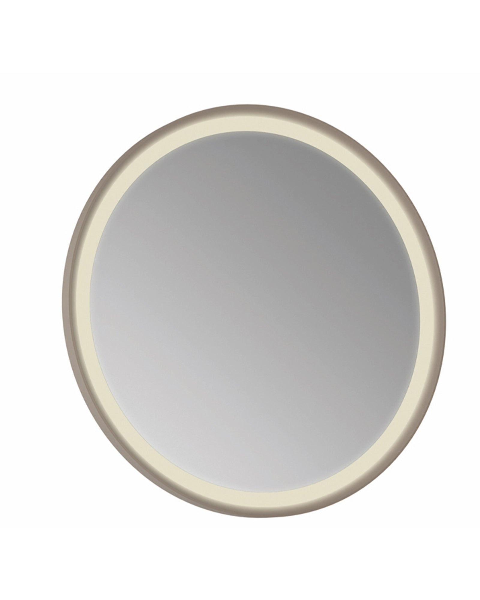 Patara Runder LED-Spiegel 85 cm Matt Cappuccino