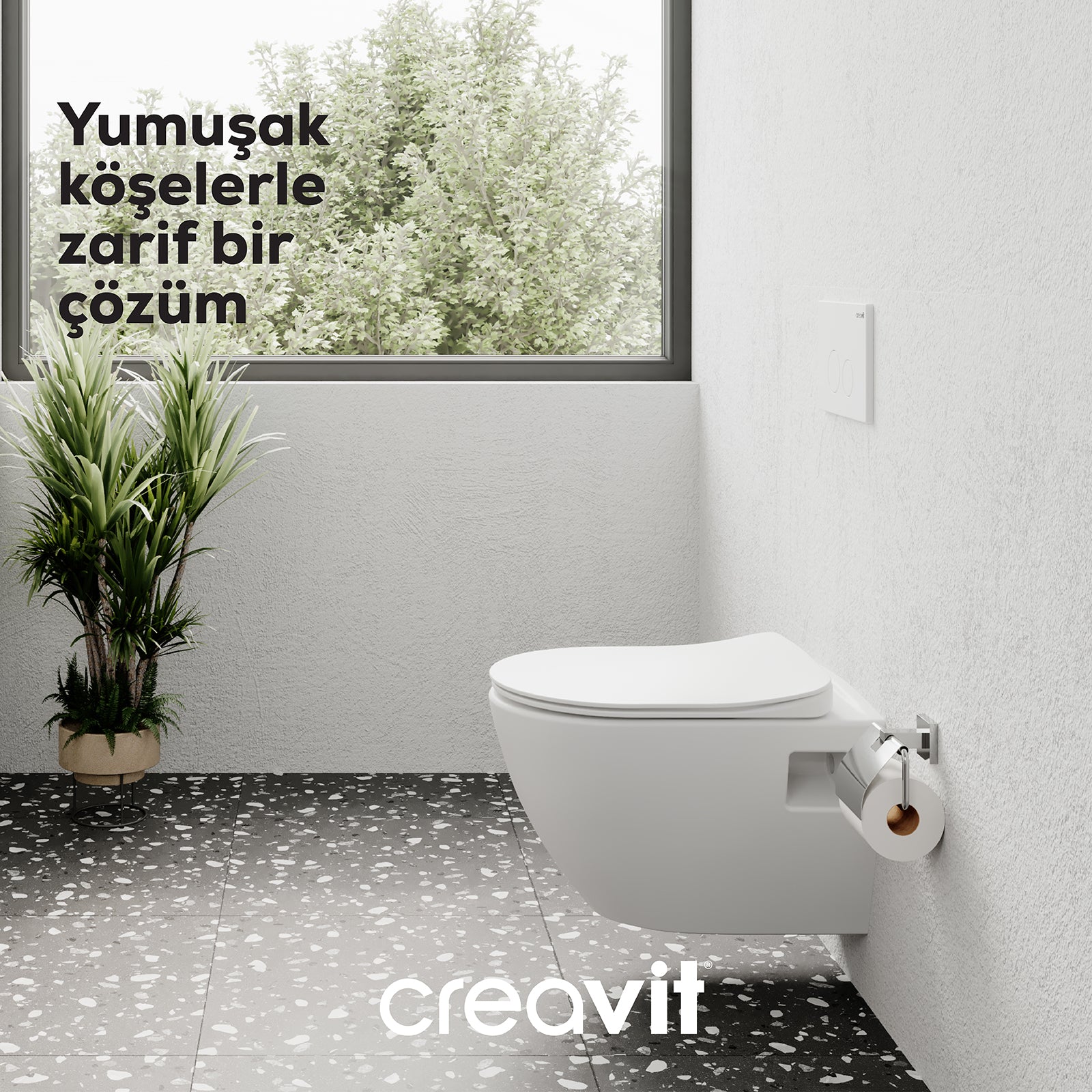 Terra Asma Klozet Beyaz - Creavit | Banyo Bu Tarafta