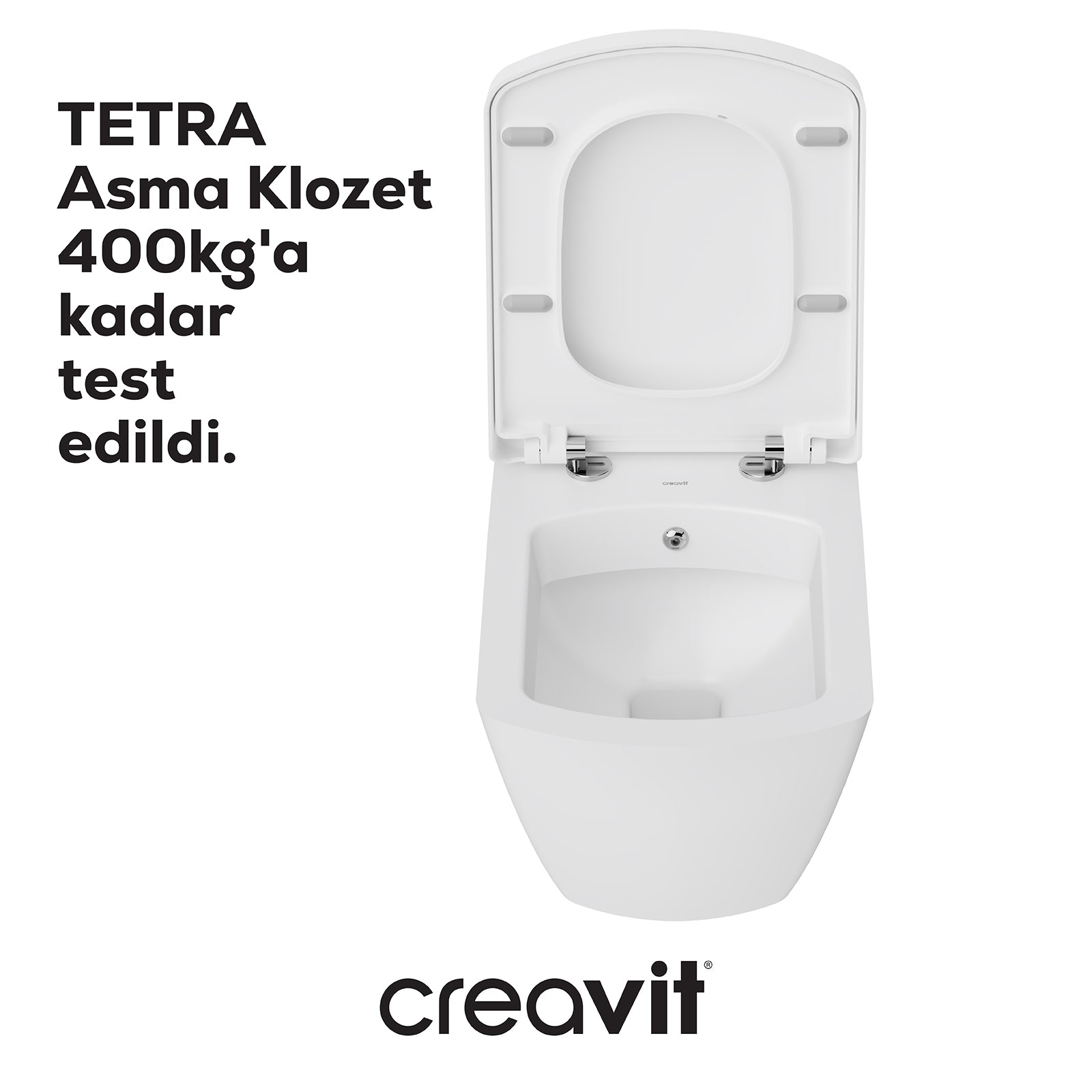 Tetra Asma Klozet Beyaz - Set - Creavit | Banyo Bu Tarafta