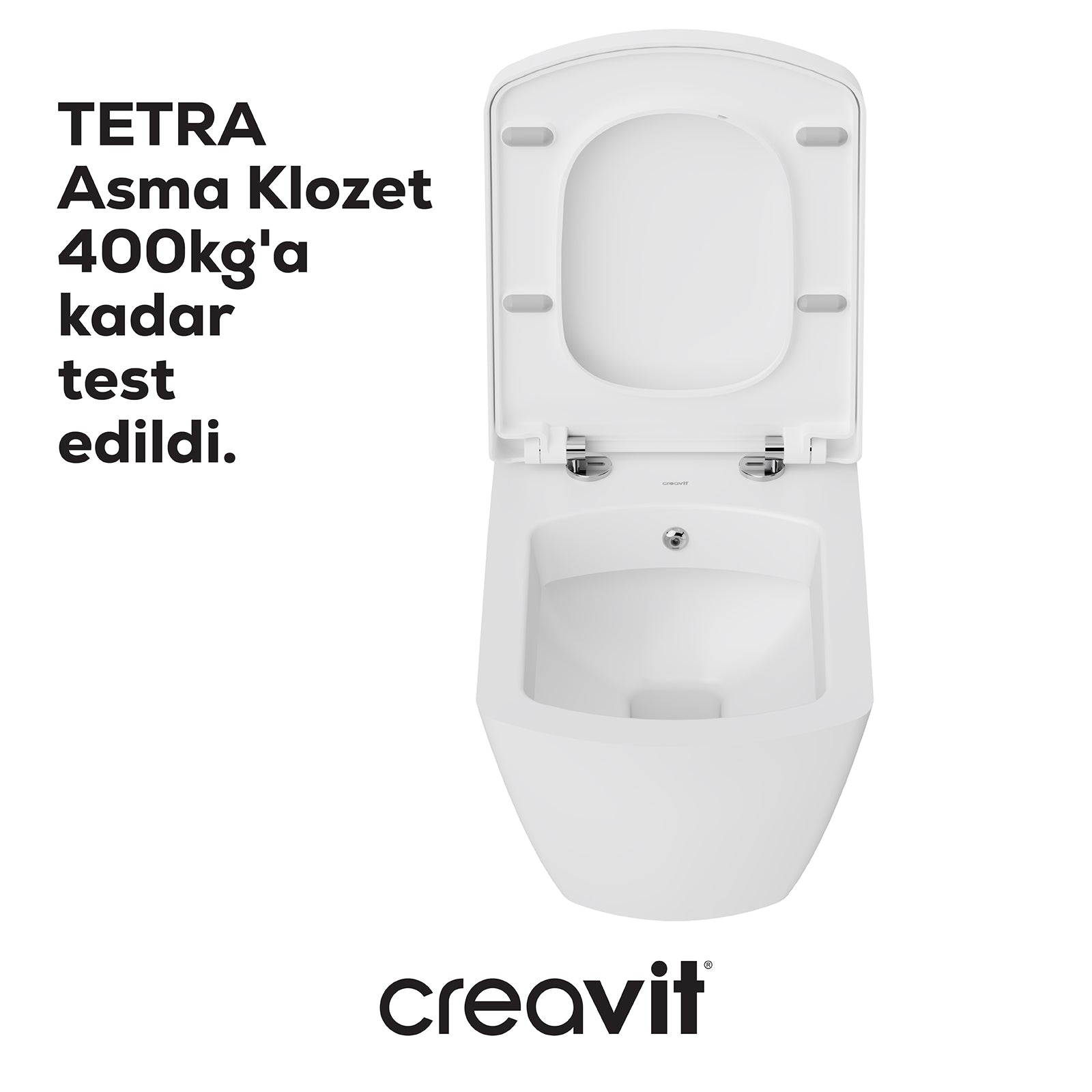 Tetra Asma Klozet Beyaz - Termoplast Set - Creavit | Banyo Bu Tarafta