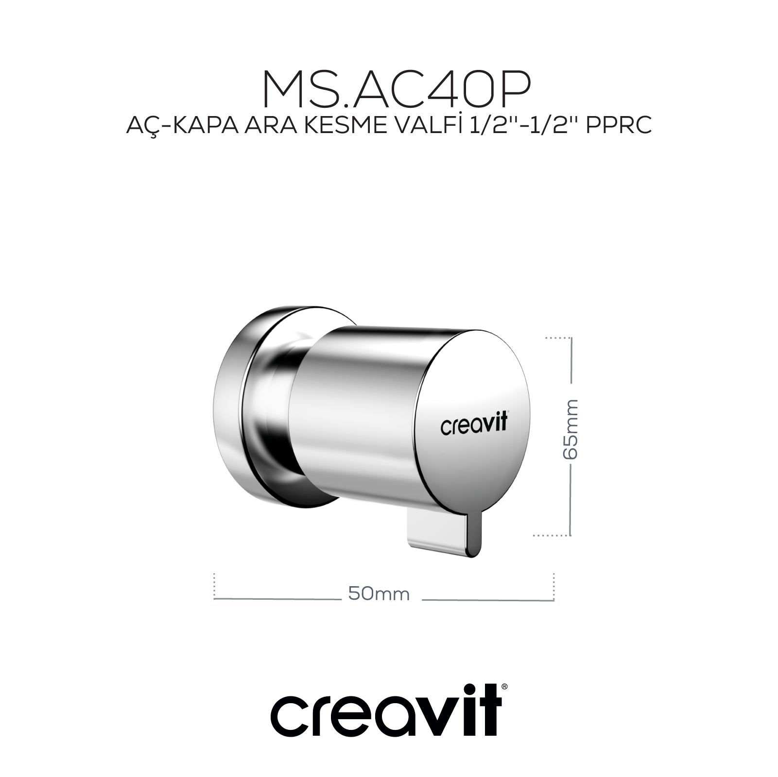 Open Close Interrupt Valve 1/2''-1/2'' PPRC
