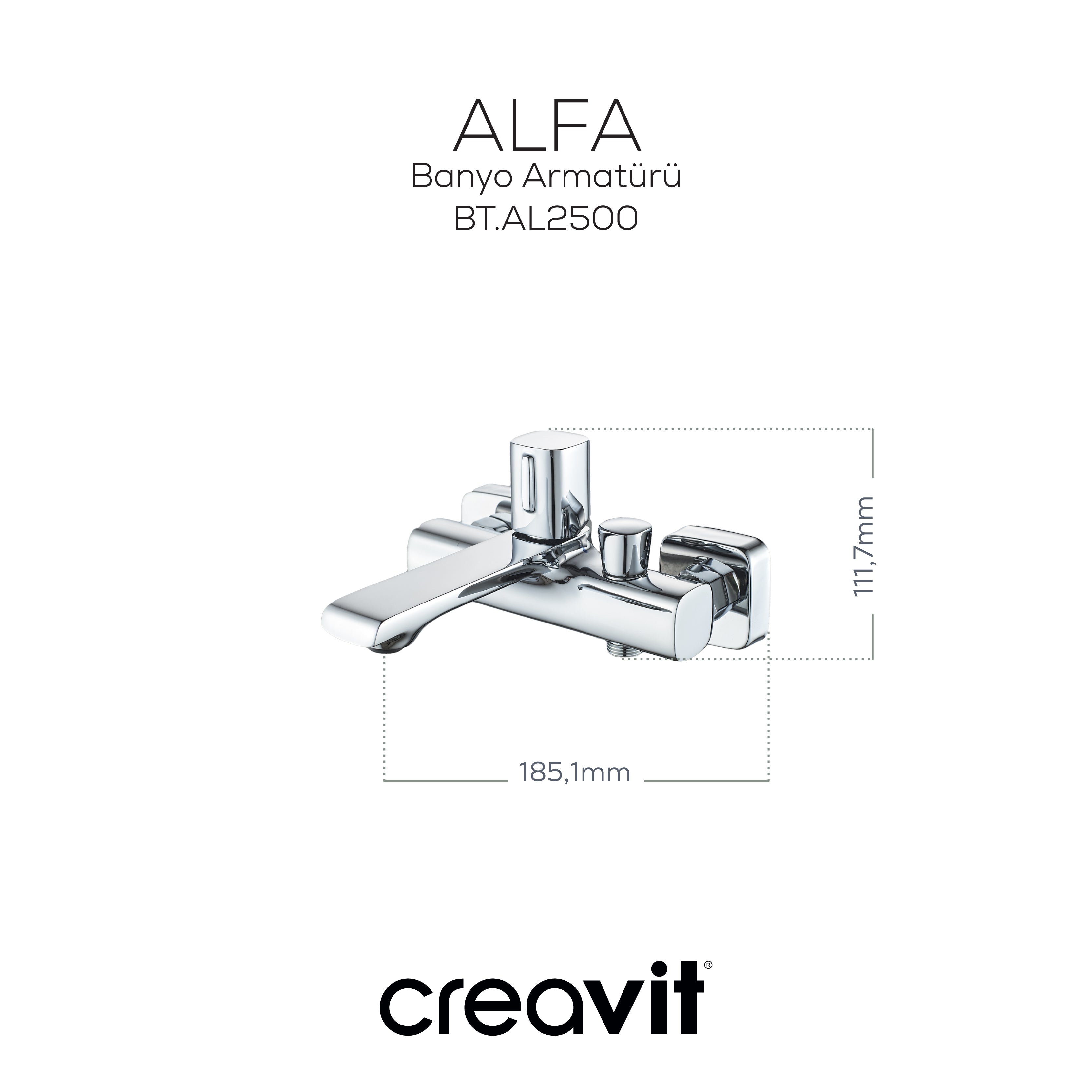 Alfa Banyo Armatürü Krom