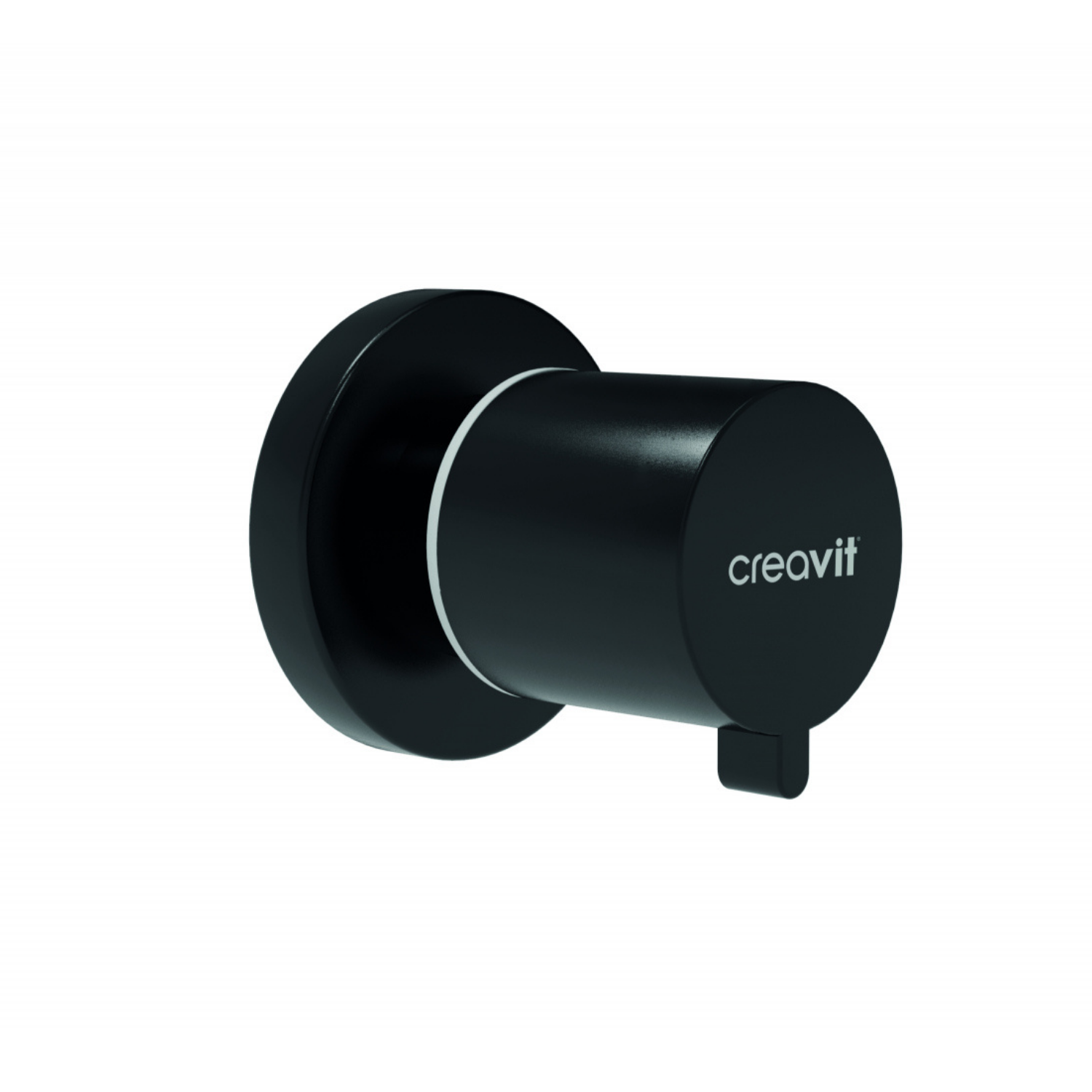 Intermediate Cut-Off Valve 1/2-1/2" Black Matte