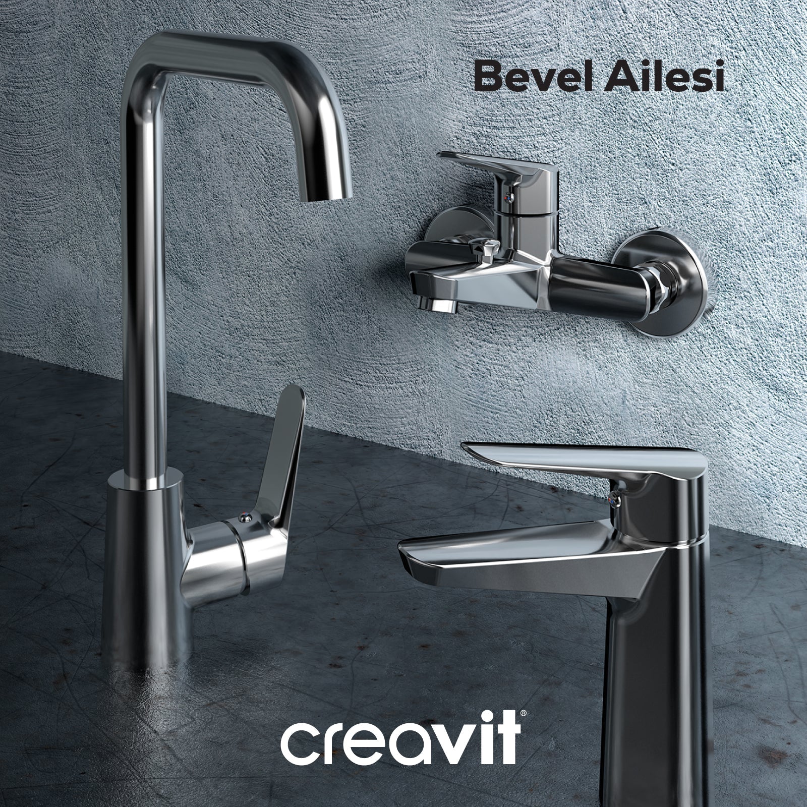 Bevel Bathroom Fixture Chrome 