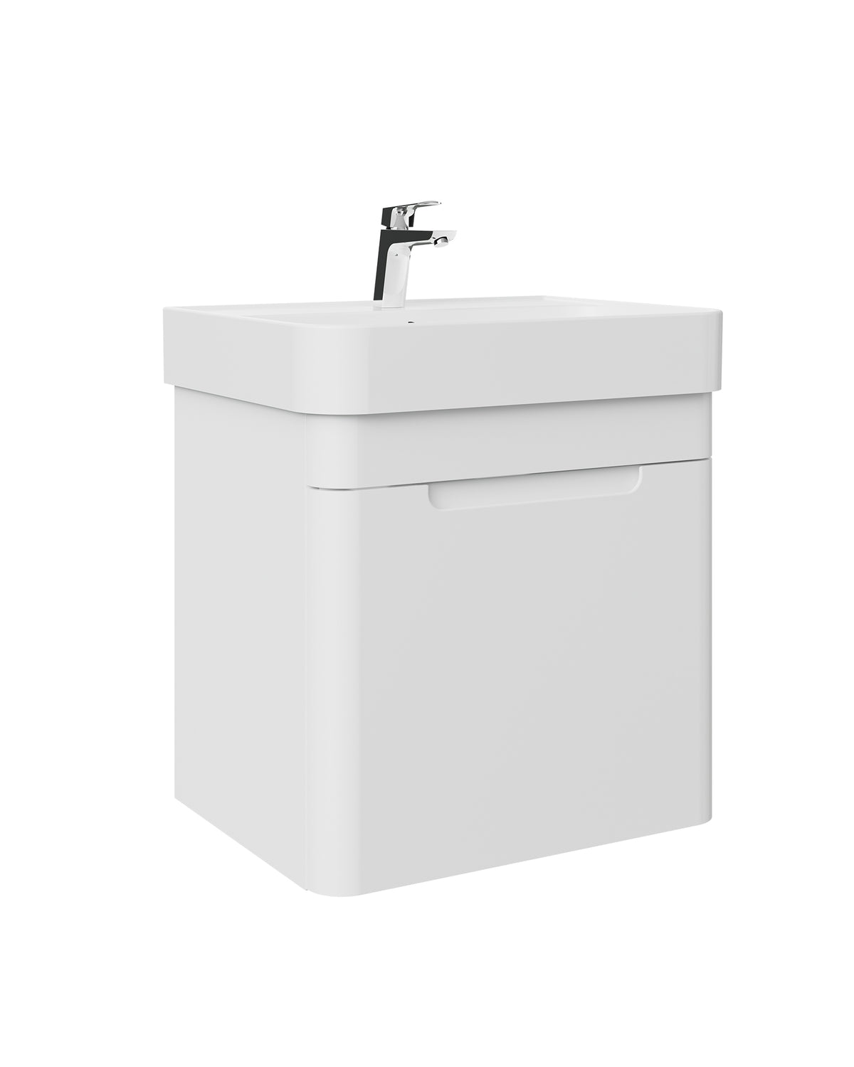 Colorit Lavabo Dolabı Kapaklı 60 Cm Mat Beyaz
