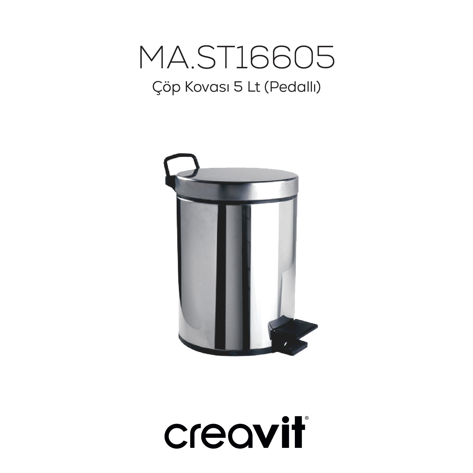 Çöp Kovası 5 Lt (Pedallı)