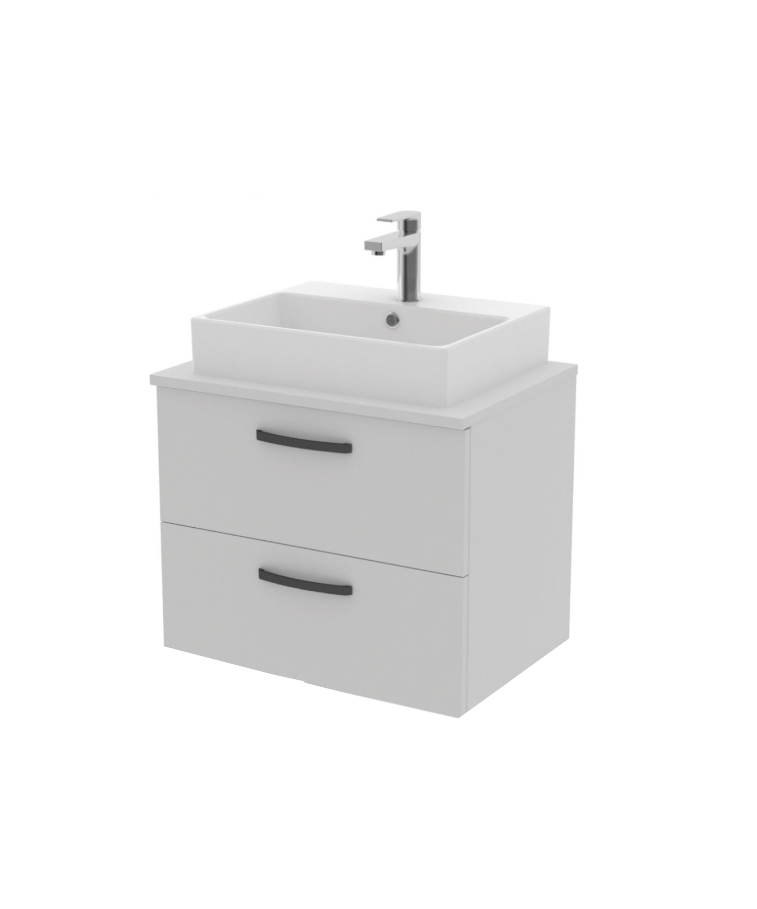 D10 Next Lavabo Dolabı İki Çekmeceli 65 cm Beyaz