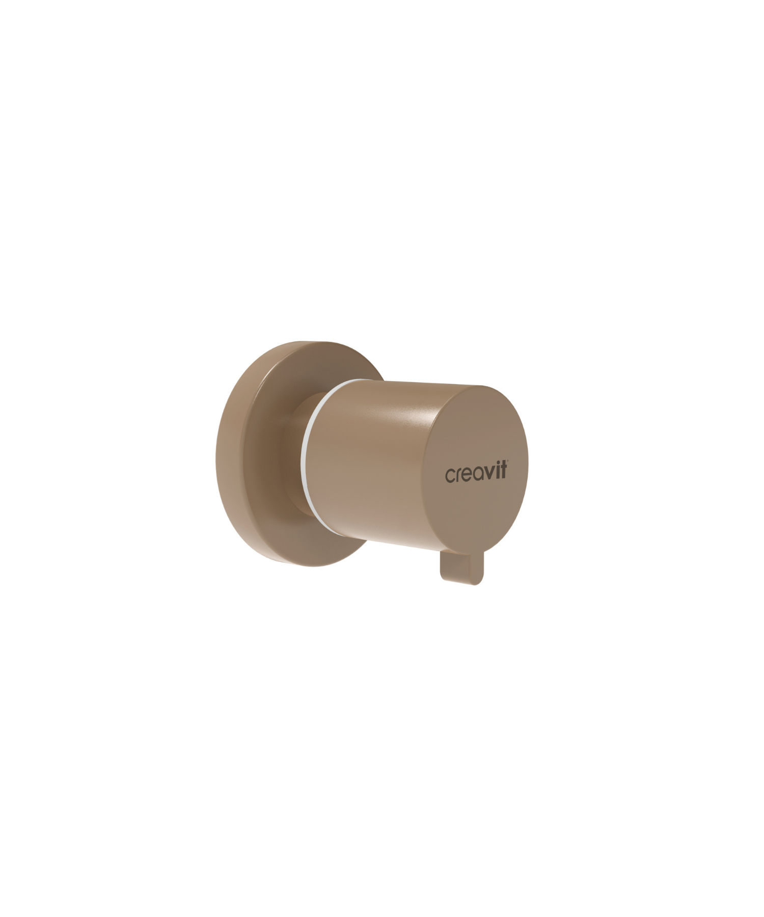 Ara Kesme Valfi 1/2-1/2" Cappucino Mat