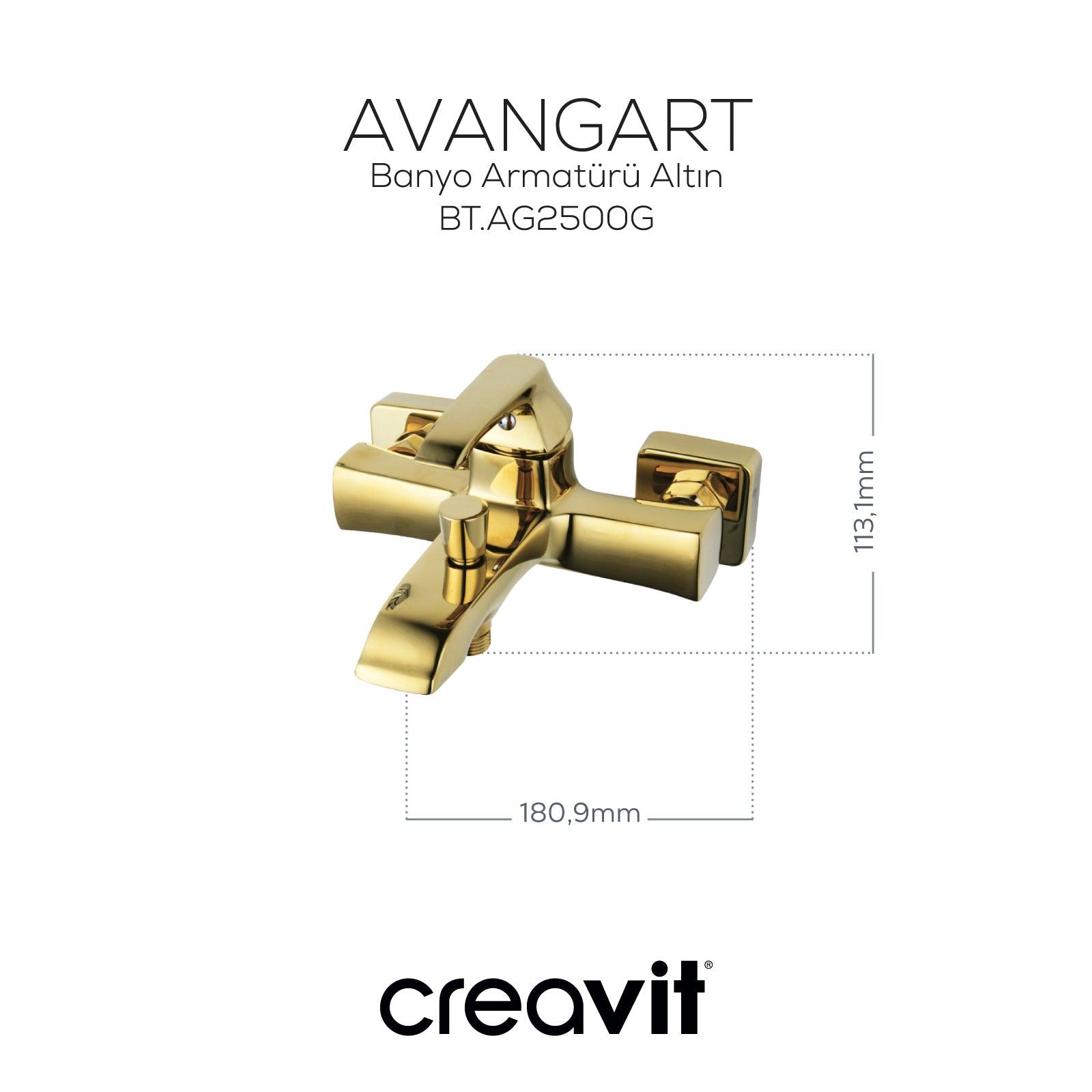 Avangart Banyo Armatürü Altın - Creavit | Banyo Bu Tarafta