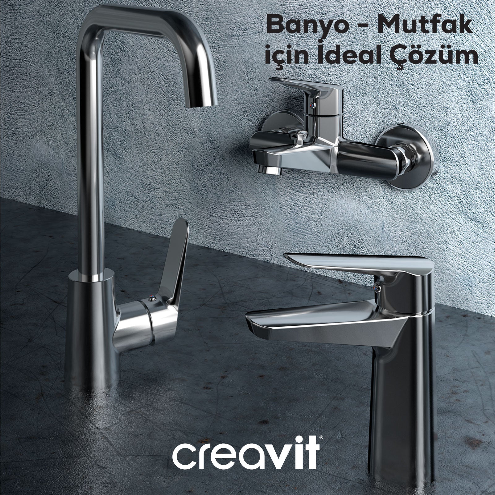 Bevel Sink Armature Chrome 