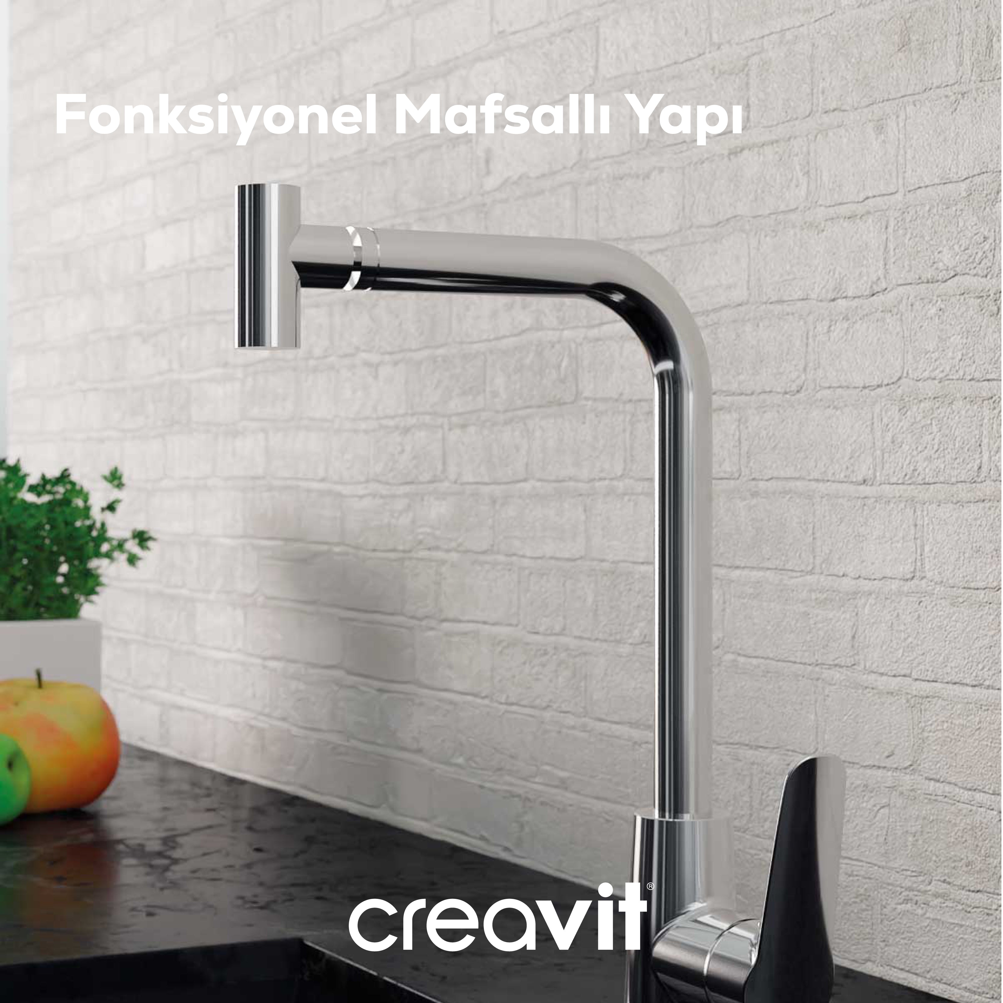 Bevel Jointed Kitchen Faucet 