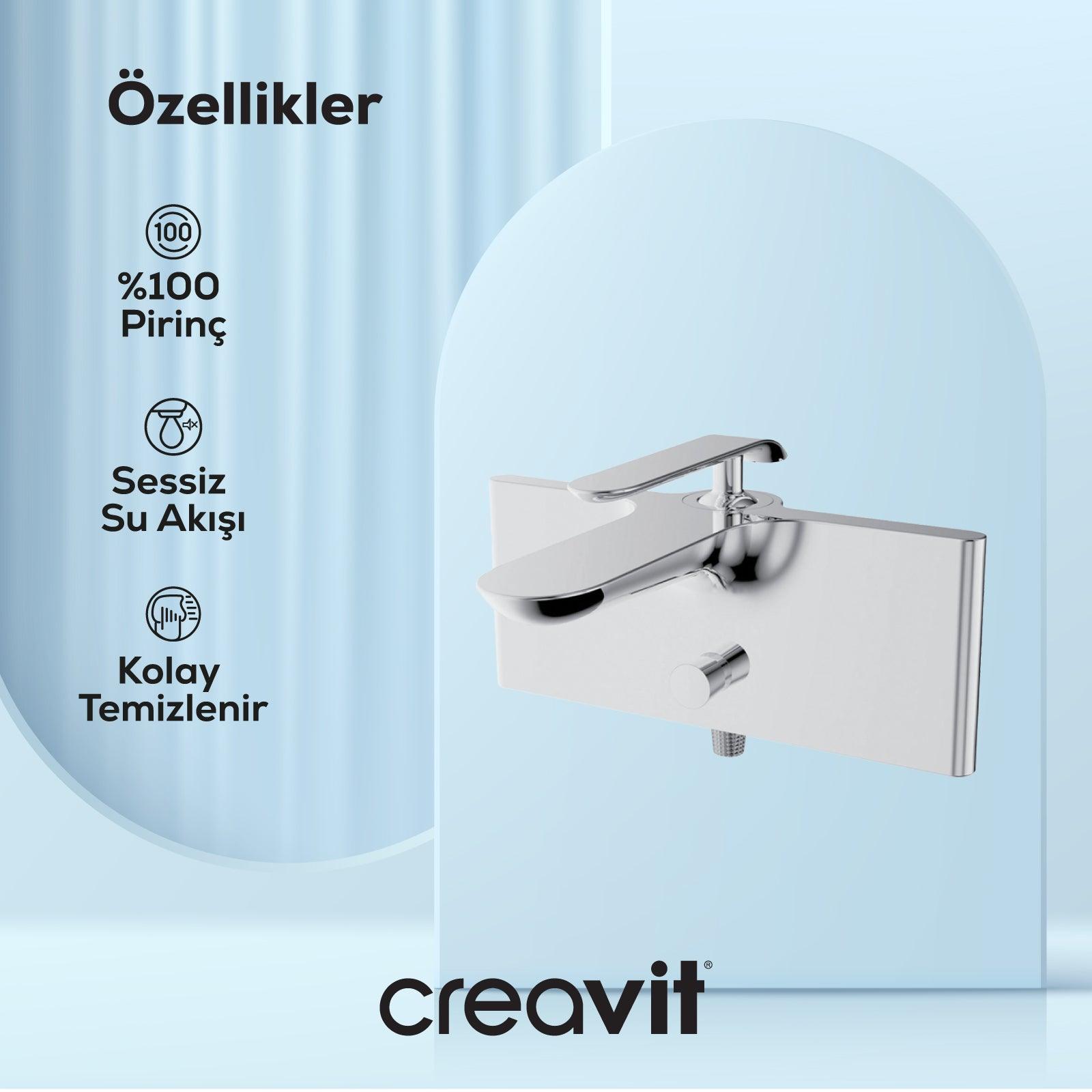 Bloom Banyo Armatürü Krom - Creavit | Banyo Bu Tarafta