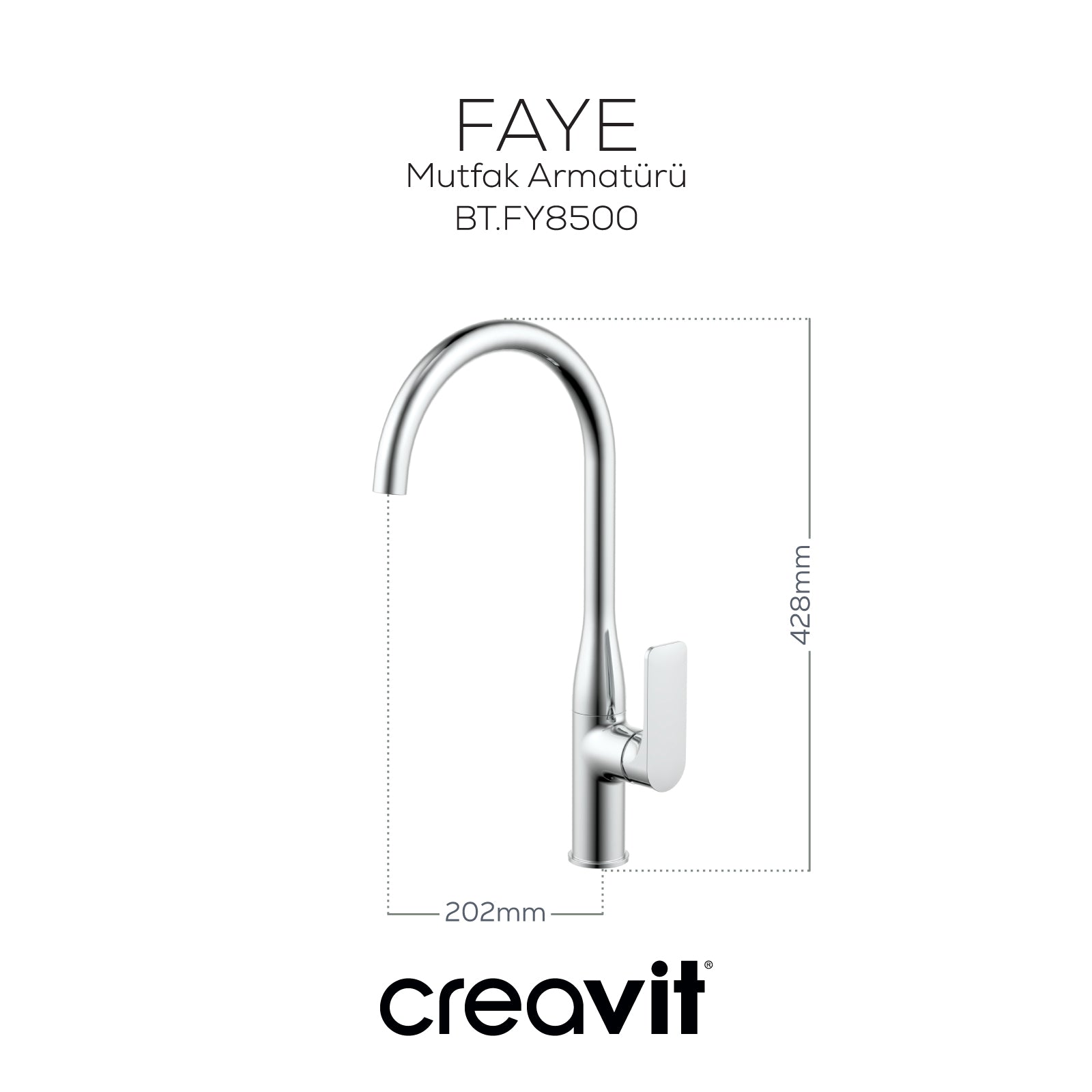 Faye Kitchen Faucet Chrome