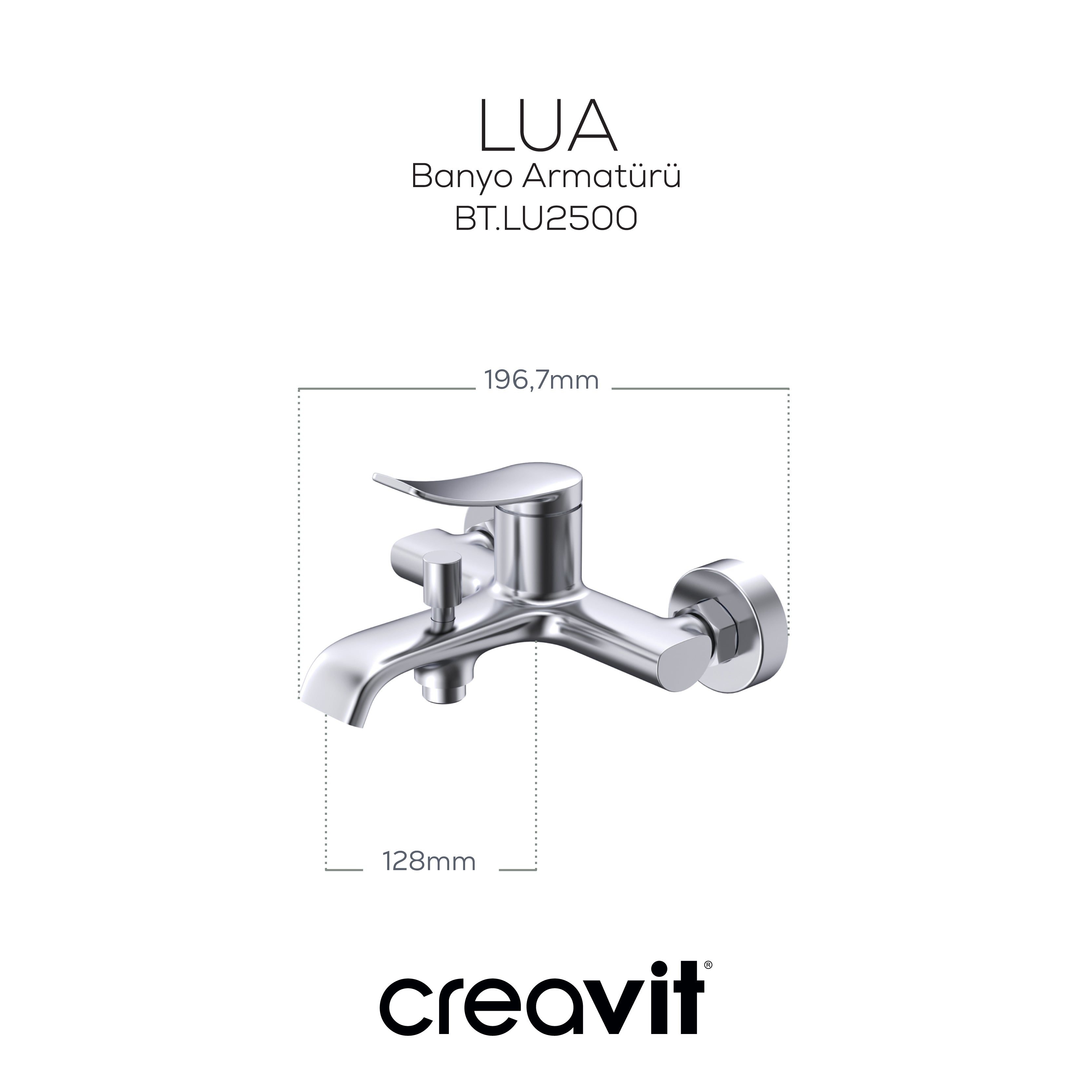 Lua Bathroom Fixture Chrome
