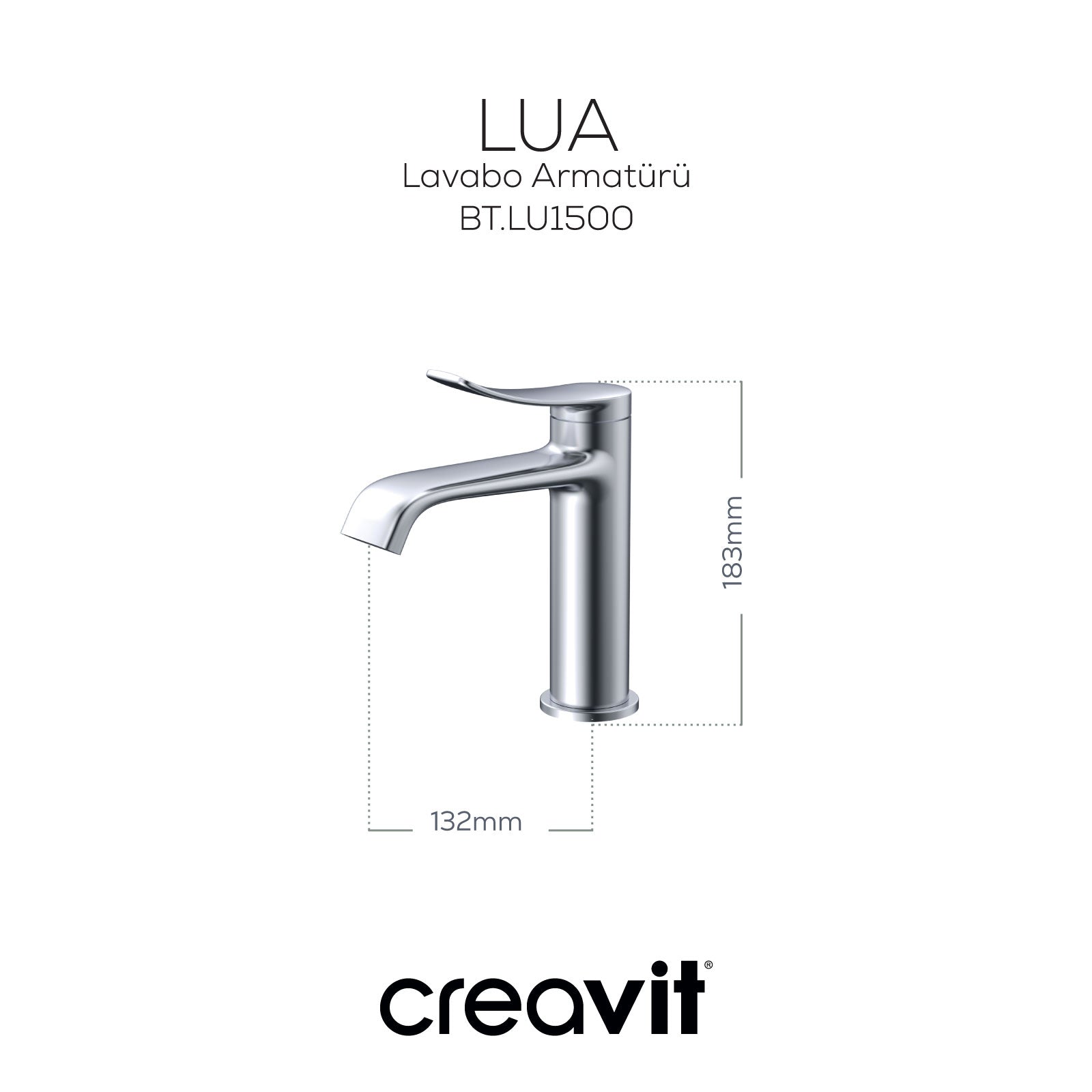 Lua Waterfall Sink Faucet Metallic Gray