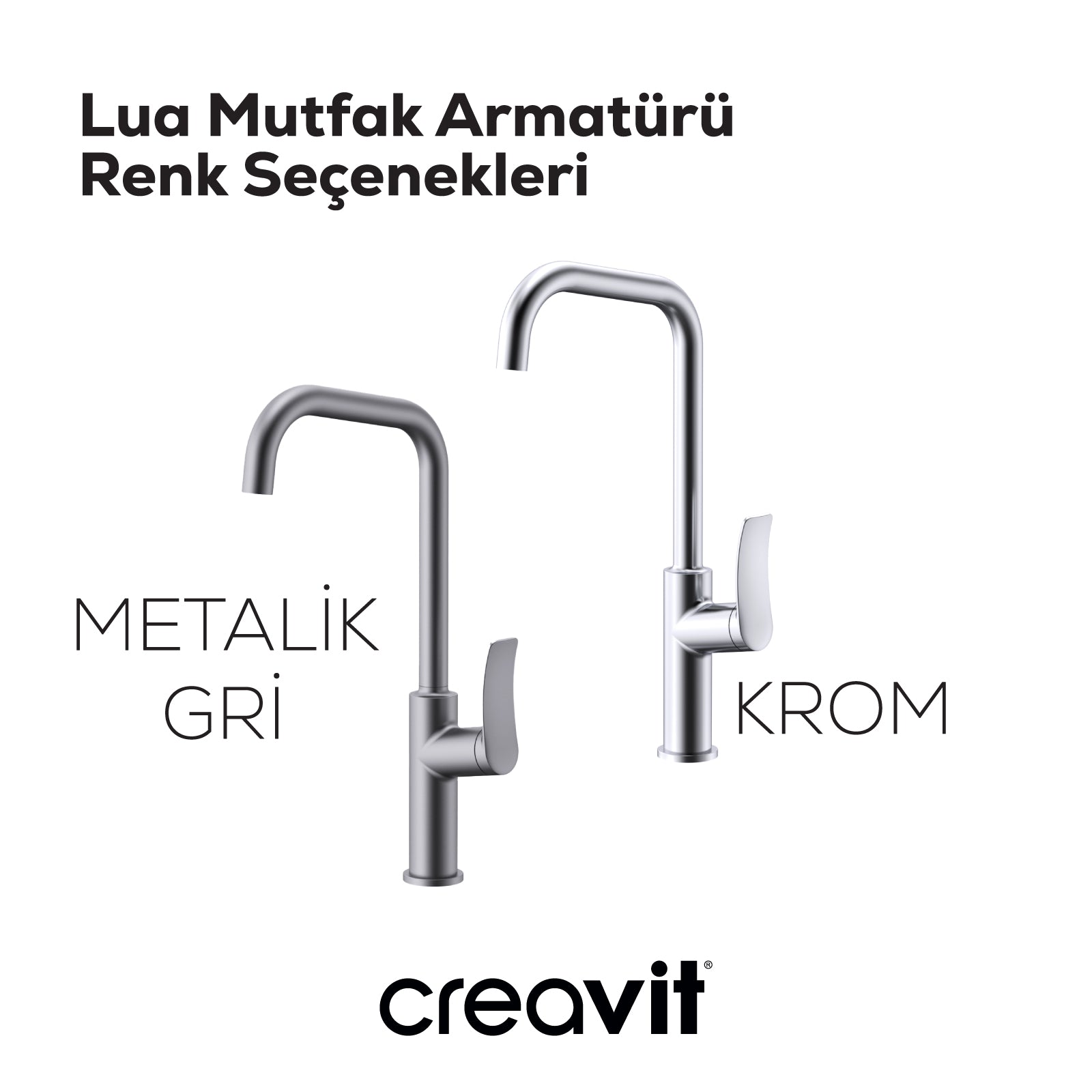 Lua Şelale Mutfak Armatürü Krom - Creavit | Banyo Bu Tarafta