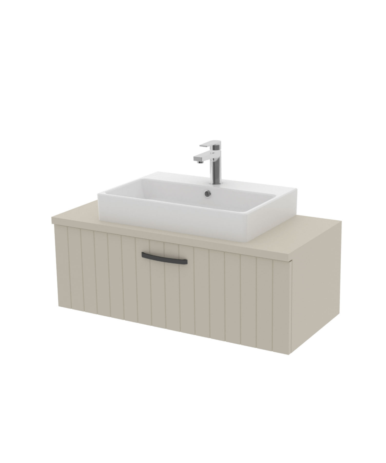 D10 Next Lavabo Dolabı Çekmeceli 100 cm Dafne Lake