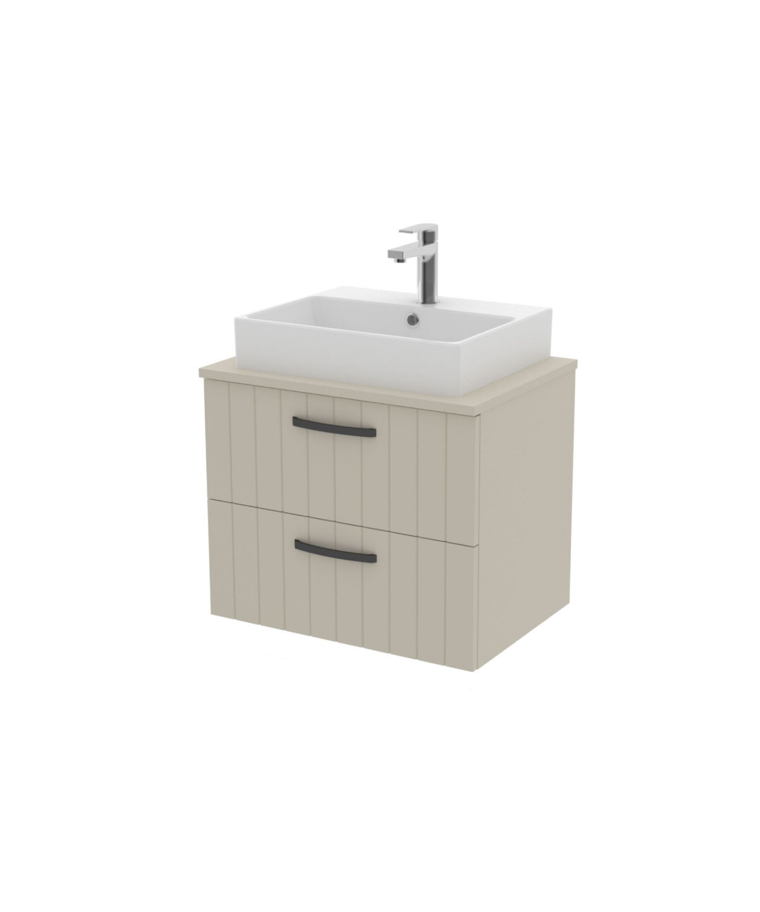 D10 Next Lavabo Dolabı İki Çekmeceli 65 cm Dafne Lake Kapak