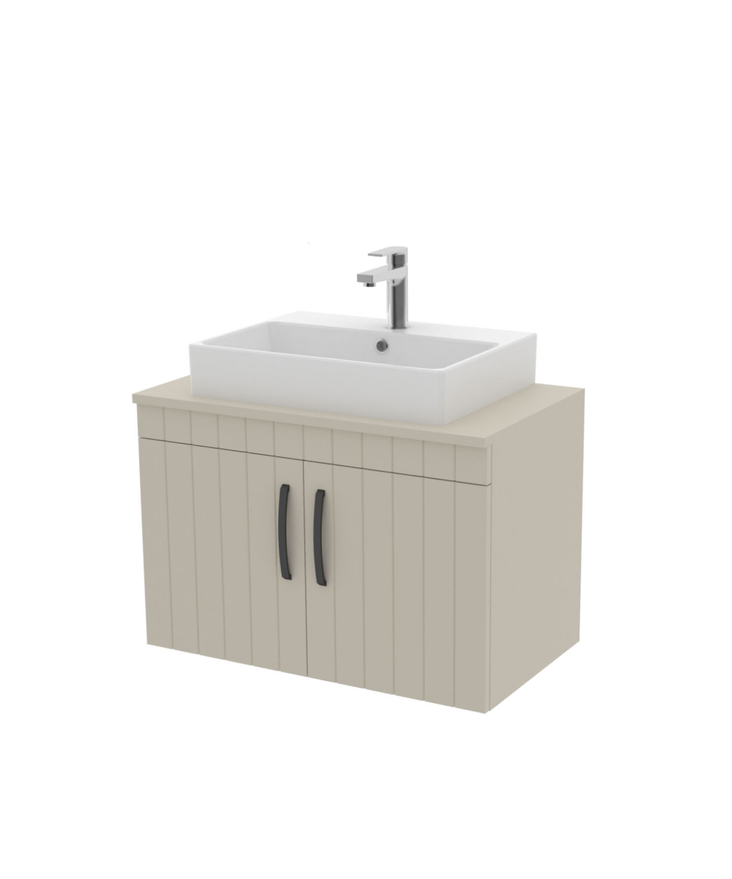 D10 Next Lavabo Dolabı Kapaklı 80 cm Dafne Gövde Lake Kapak