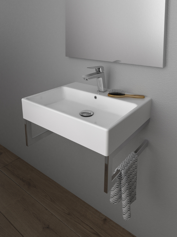 Next Square Countertop Sink 60cm White