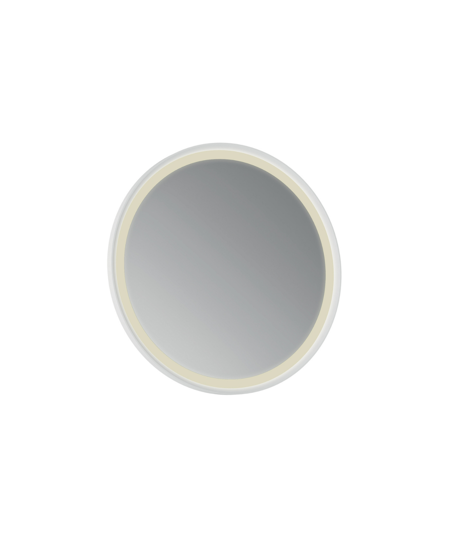 Patara Round LED Mirror 85cm Matte White 