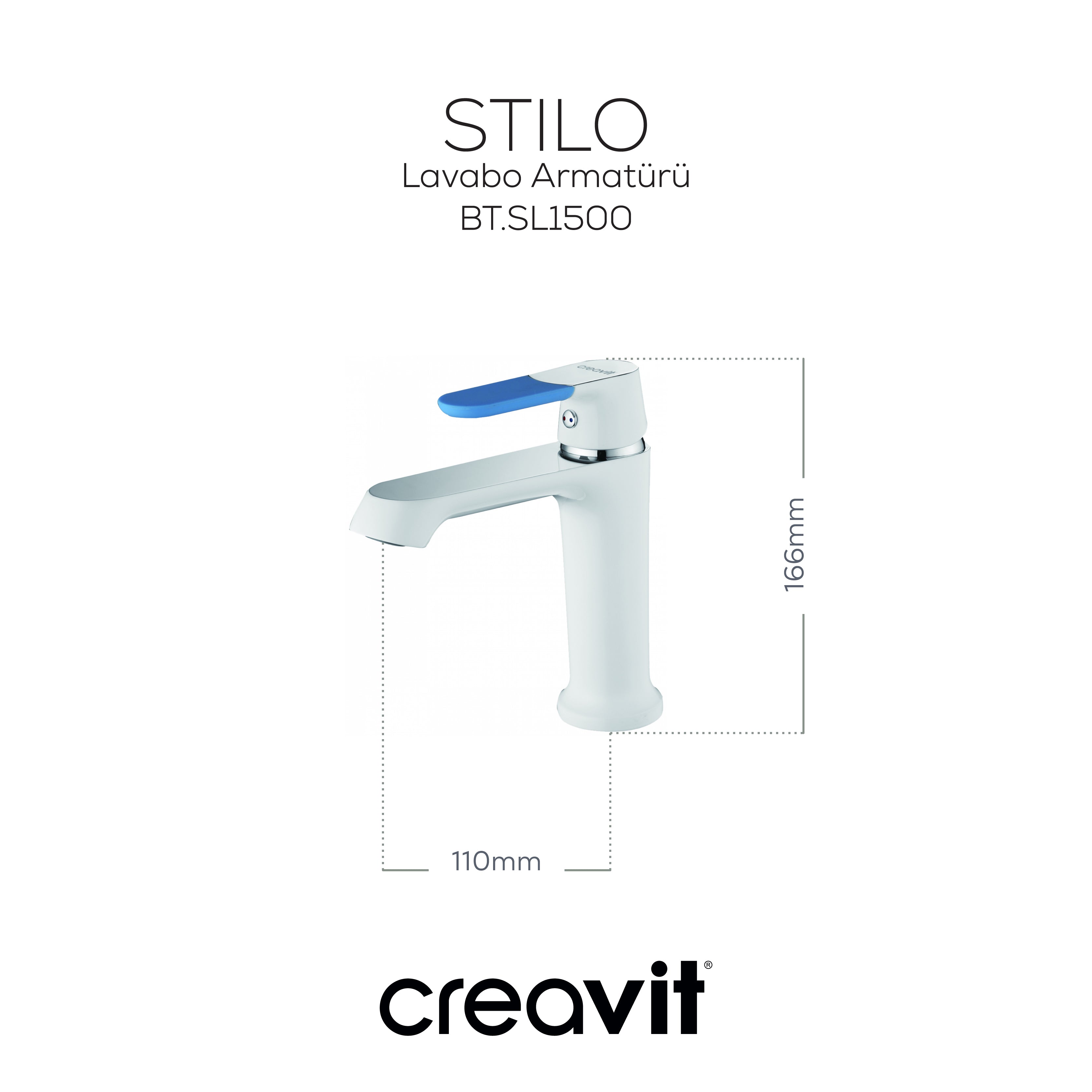 Stilo Lavabo Armatürü Krom