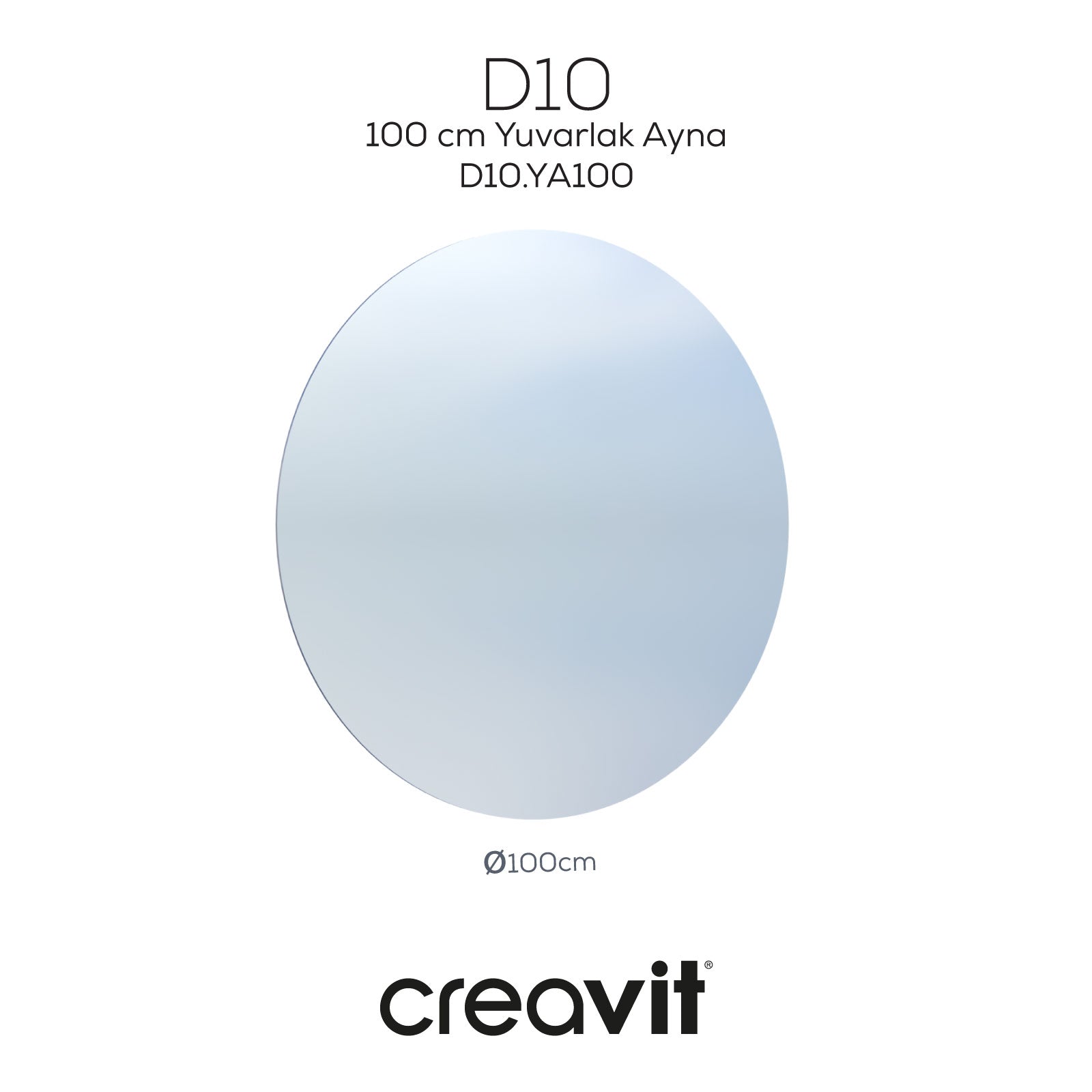 D10 100 cm Yuvarlak Ayna