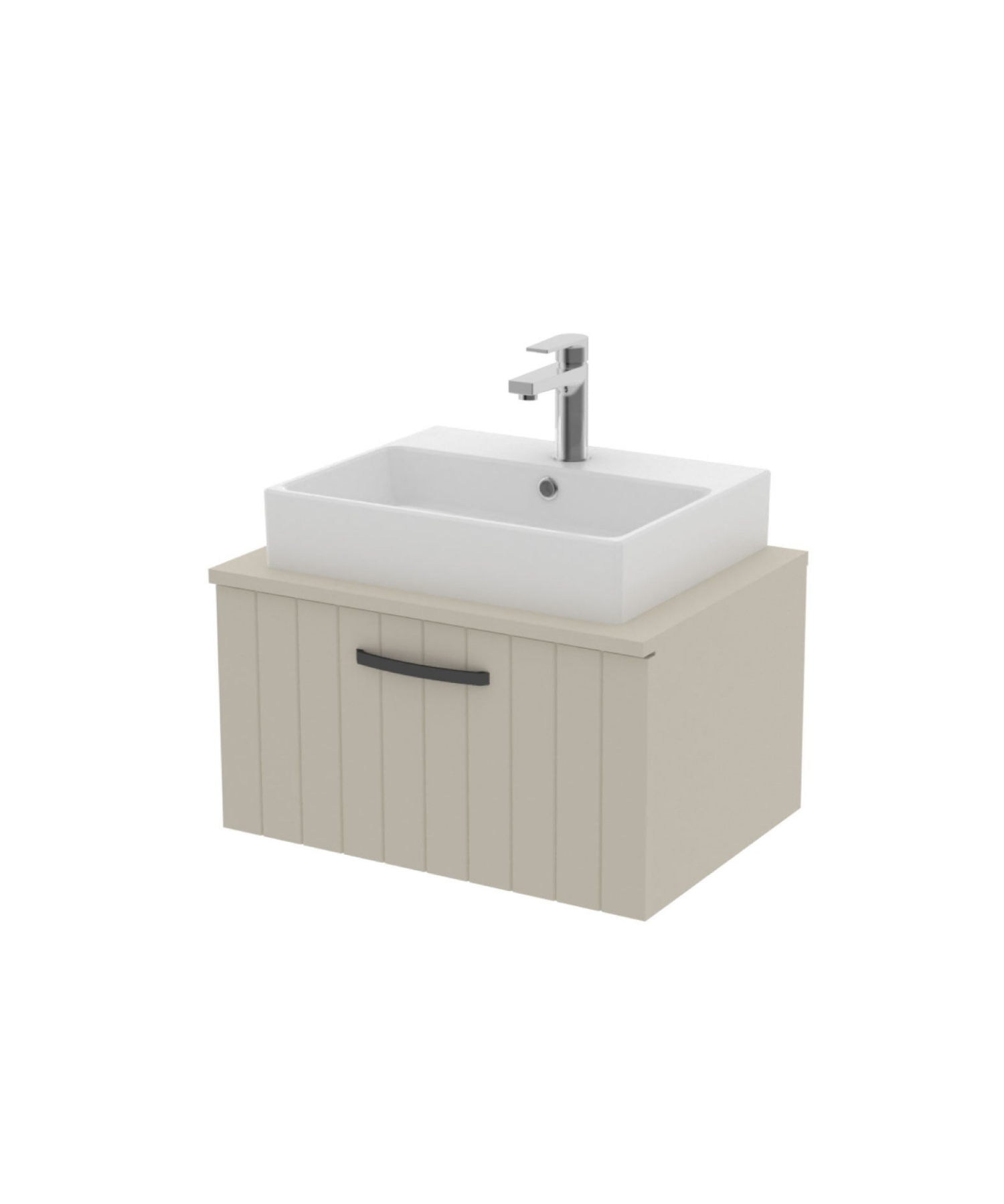 D10 Next Lavabo Dolabı Çekmeceli 65 cm Dafne Lake Kapak