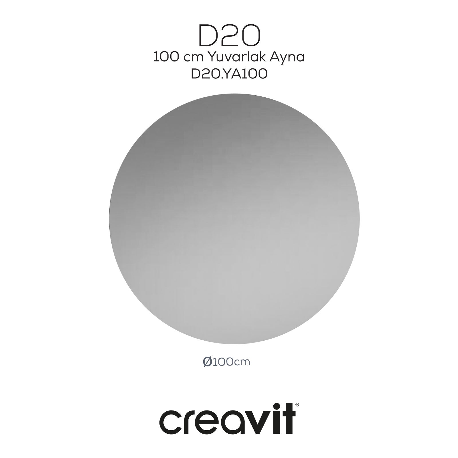 D20 100 Cm Yuvarlak Ayna
