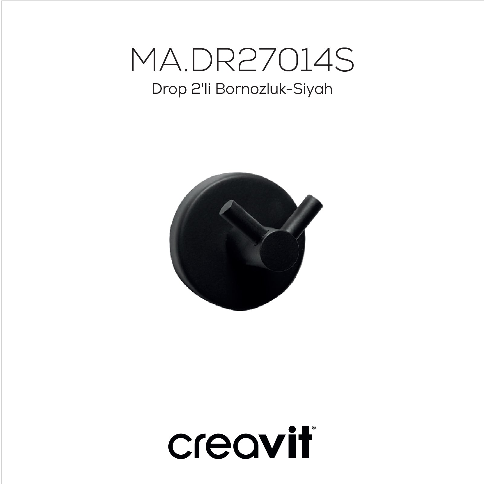 Drop 2'li Bornozluk-Siyah