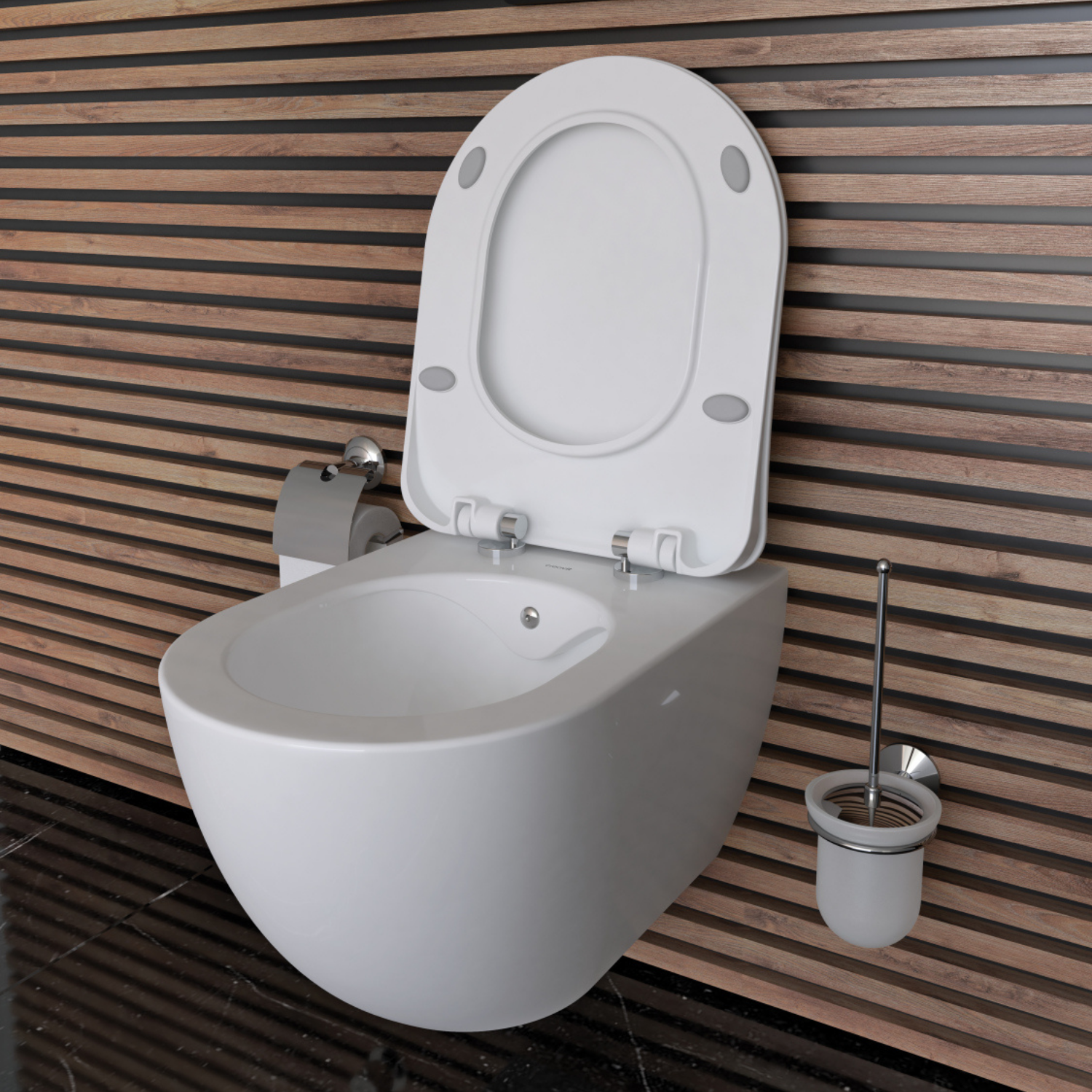 Duck Duroplast Soft Close Toilet Seat White