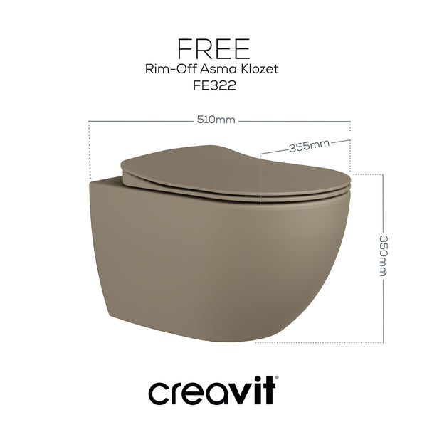 Creavit Free Rim-Off Set · Mat Cappucino