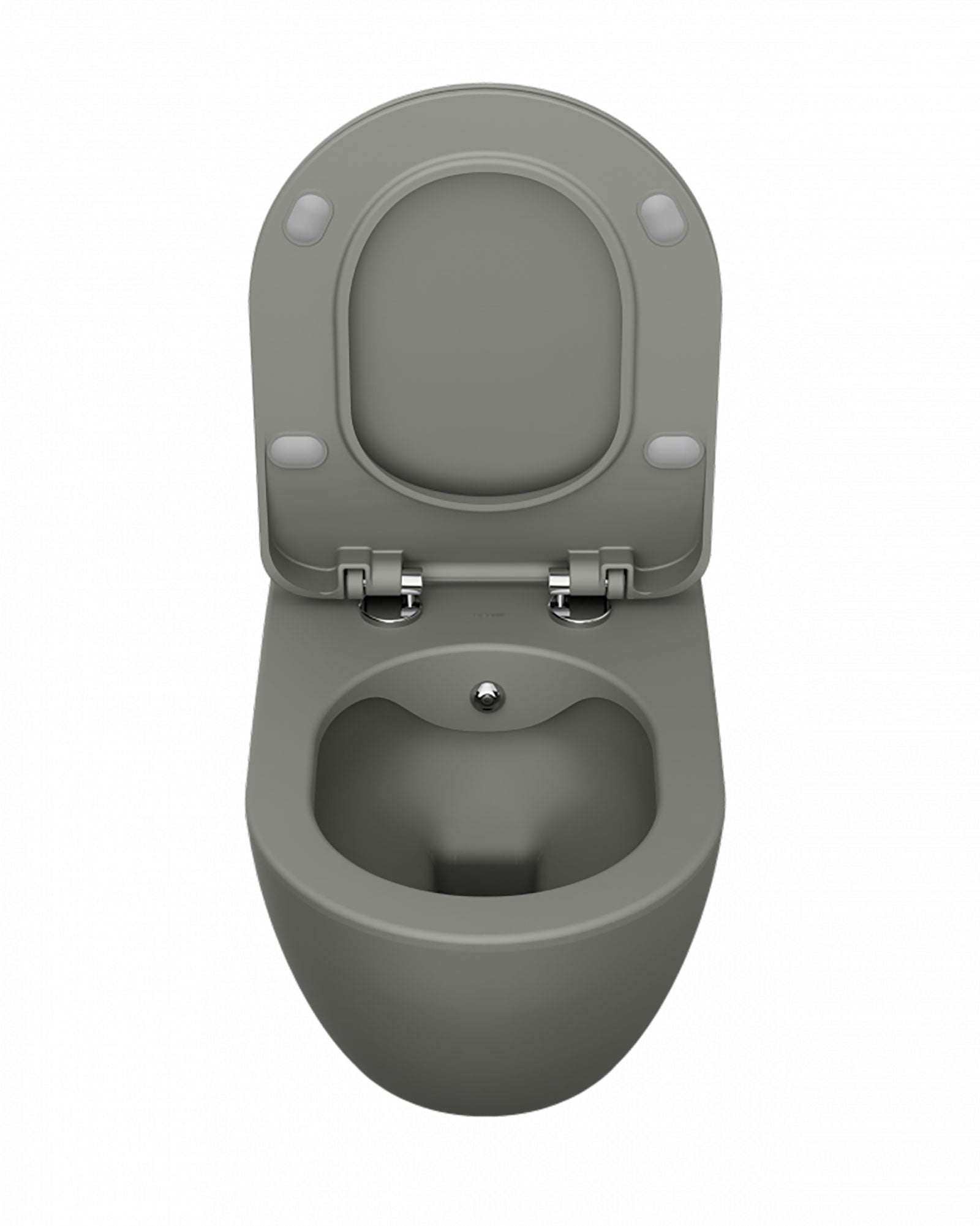 Free Rim-Off Duroplast Yavaş Kapanan Klozet Kapaklı Cool Grey Set
