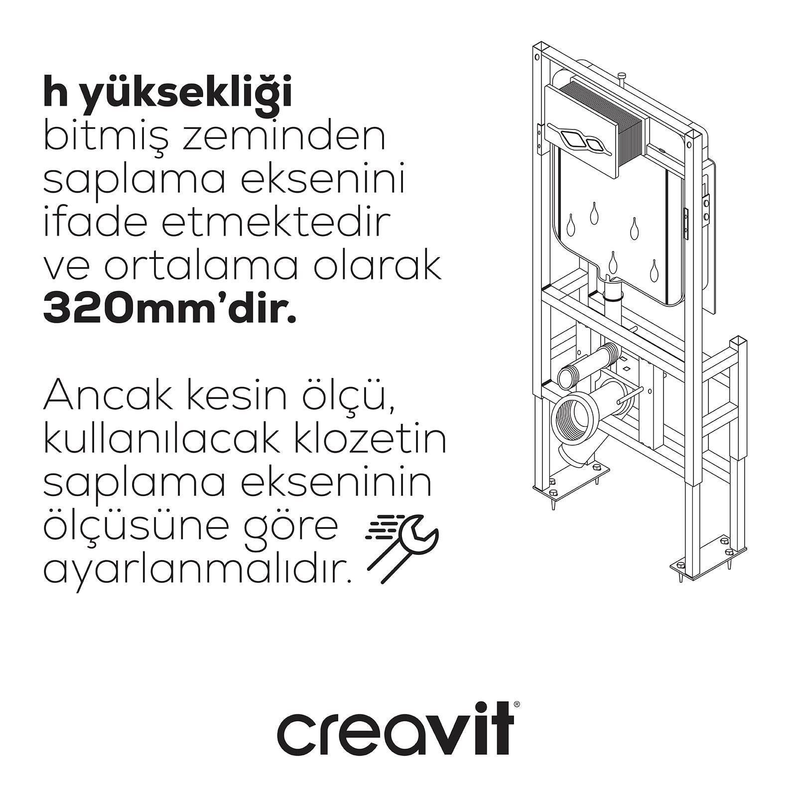 Gömme Rezervuar 3/6 Asma Klozet Duvar Önü Hızlı Montaj