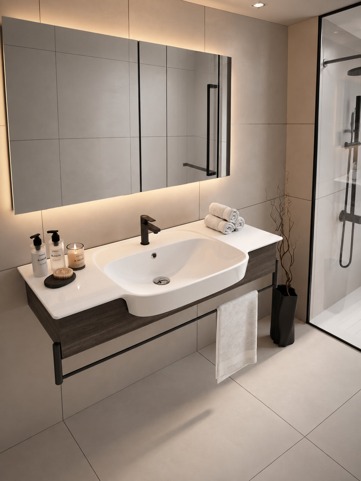 Kaya Lavabo Dolabı 100 Cm Cabana
