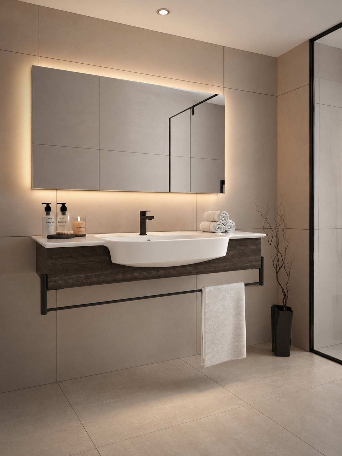 Kaya Lavabo Dolabı 100 Cm Cabana