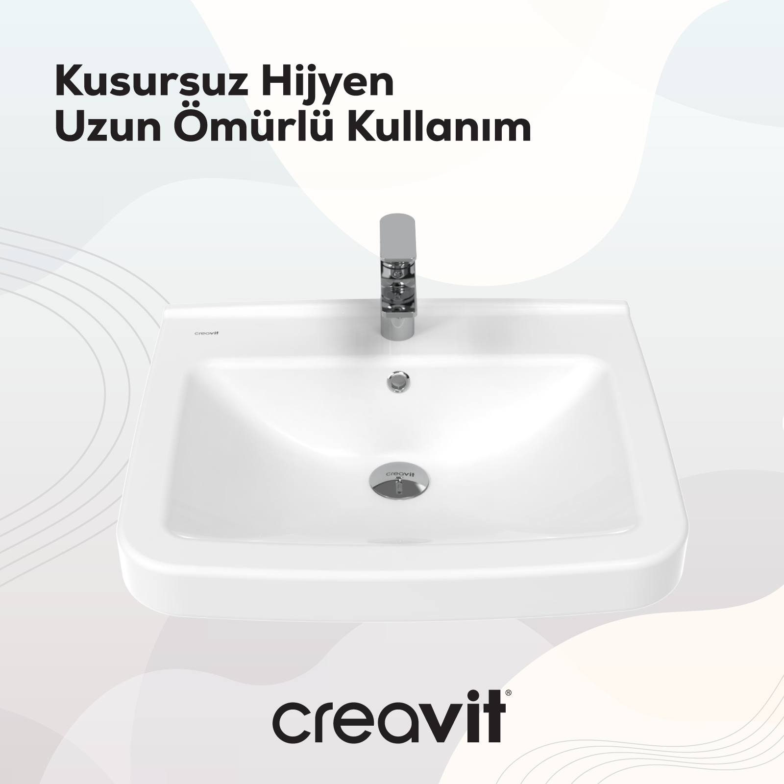 Lara Sink 60 cm White
