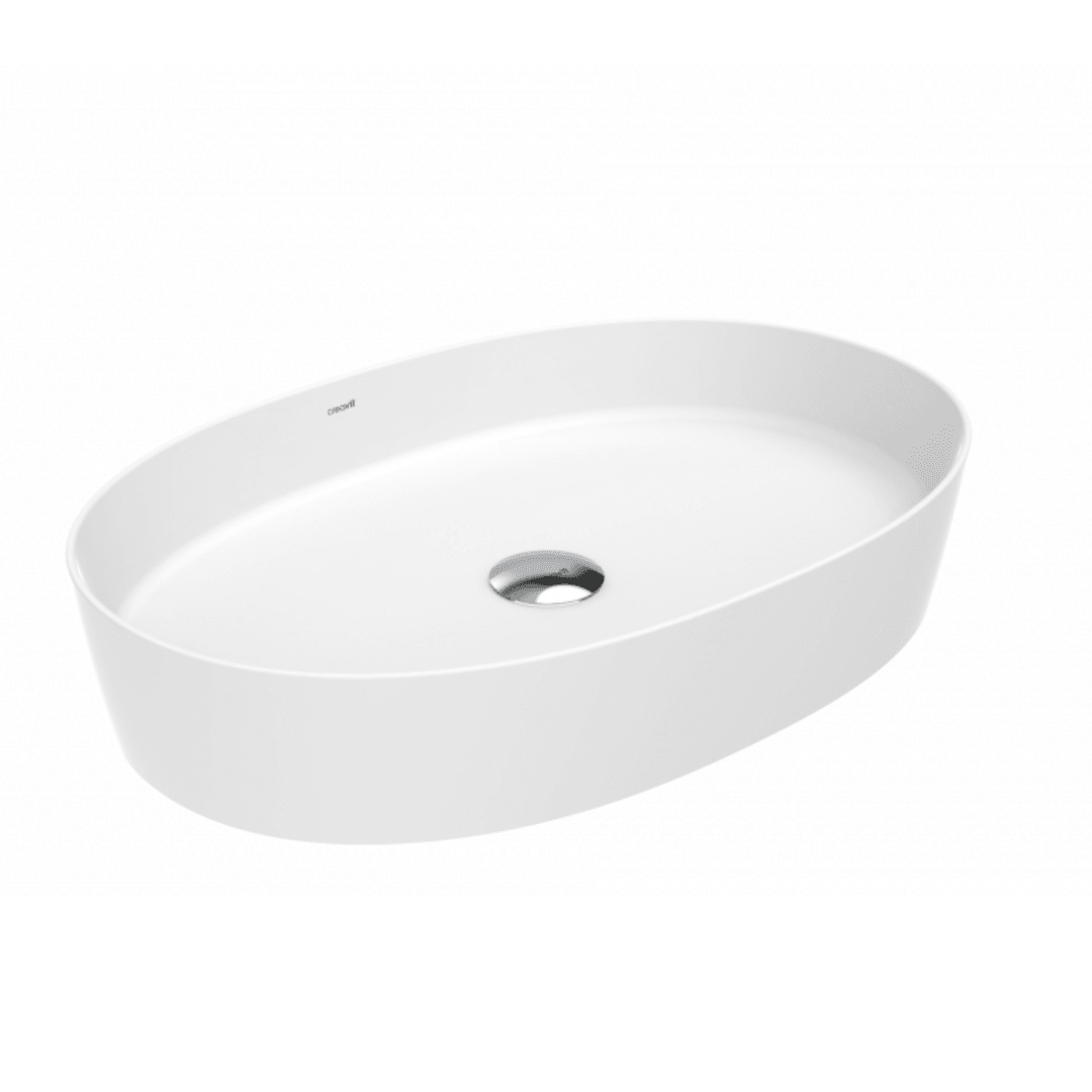 Loop Oval Çanak Lavabo 40x60 cm Beyaz