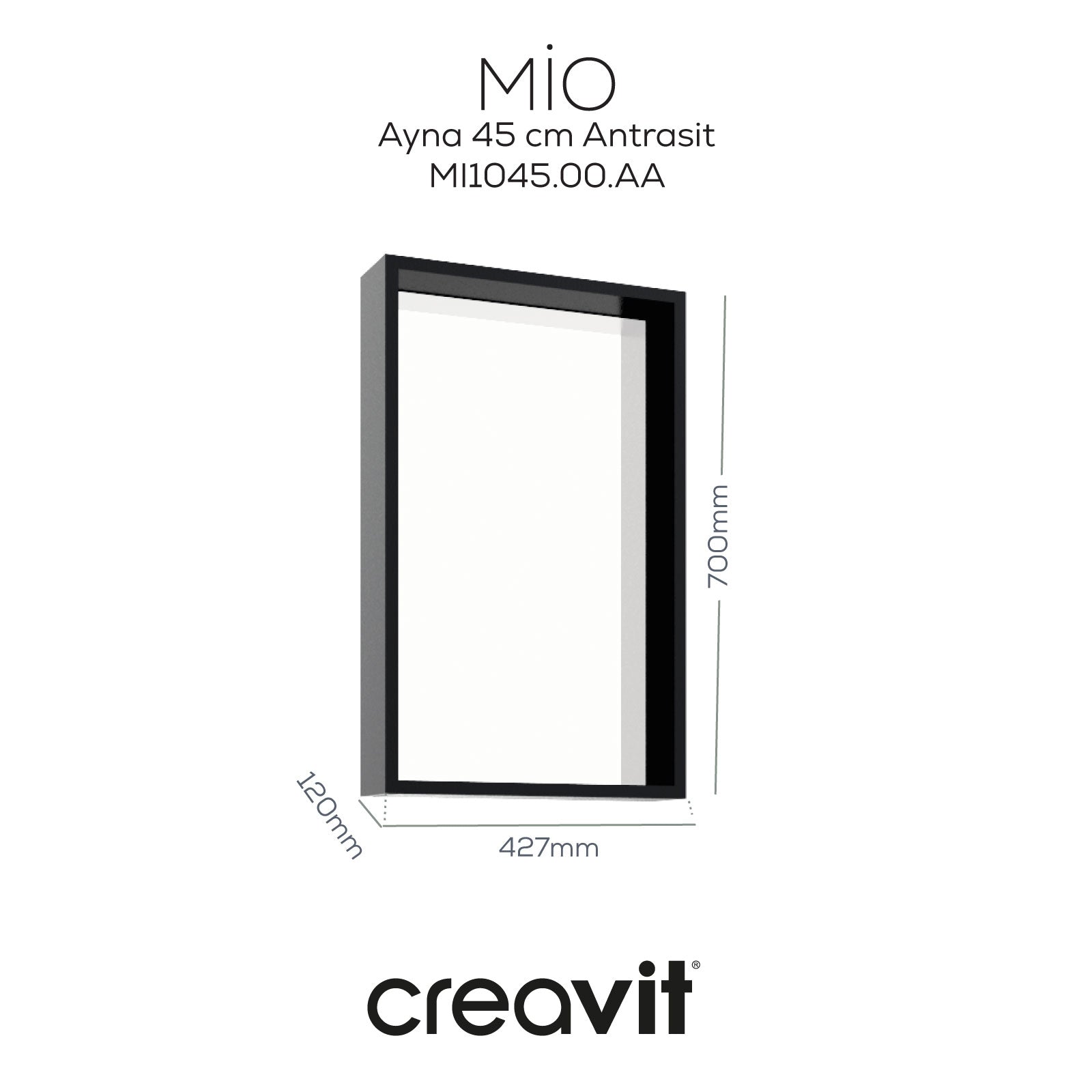 Mio Ayna 45 cm Antrasit