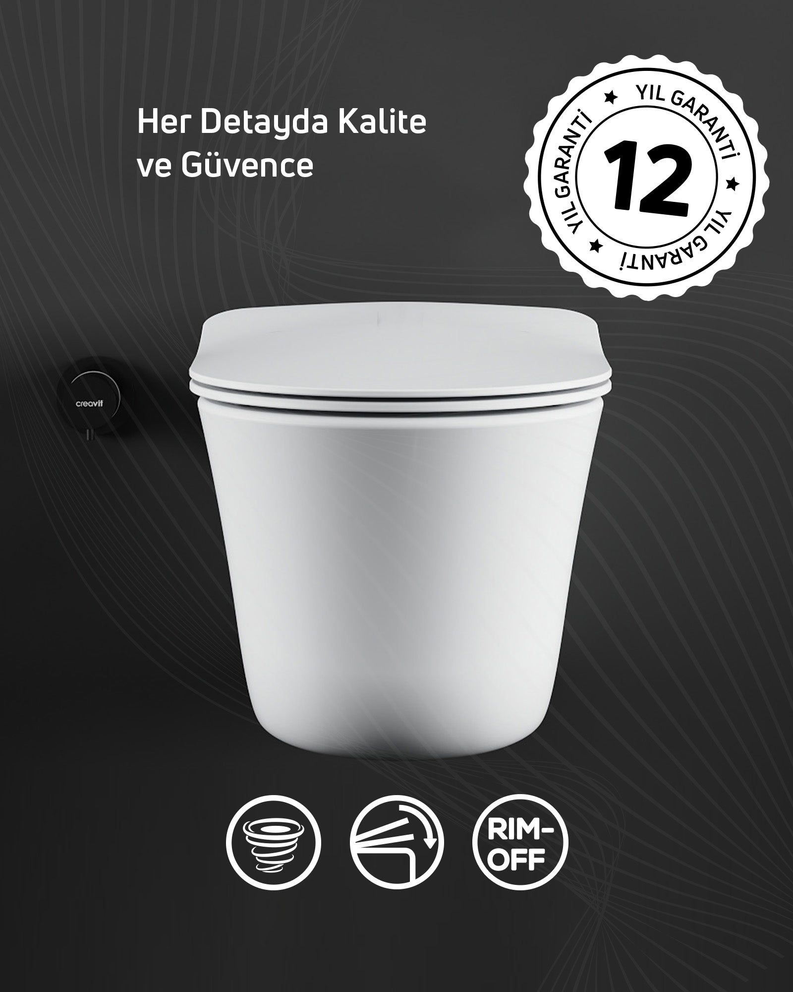 Nora Vortex Asma Klozet ve Kapak Seti