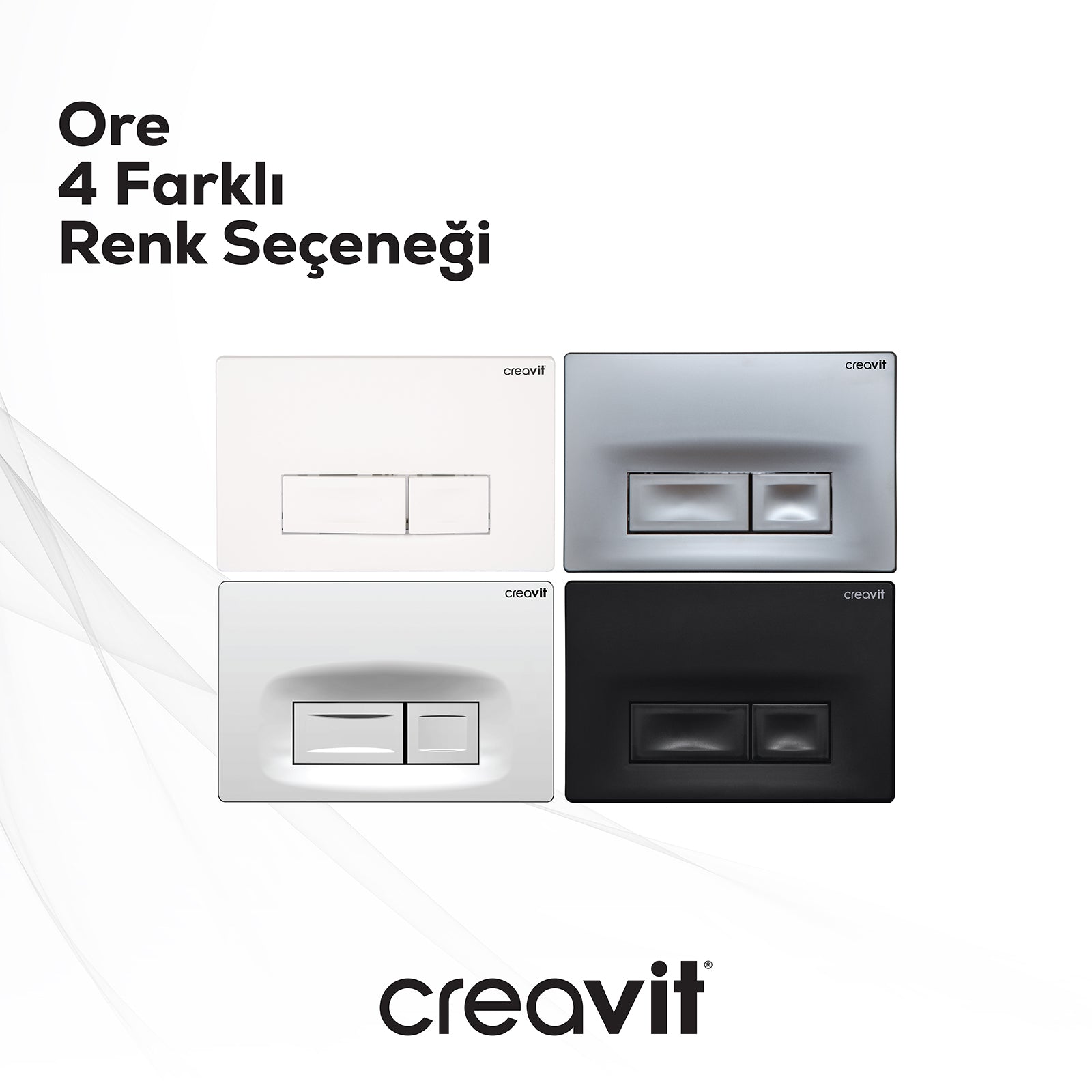 Ore Beyaz Kumanda Paneli - Creavit | Banyo Bu Tarafta