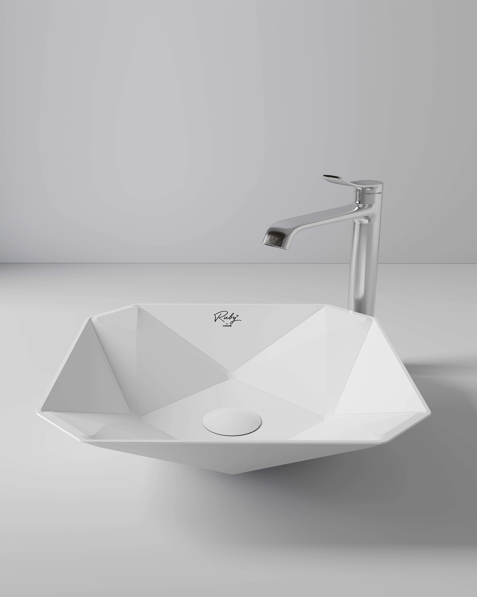 Ruby Diamond Tezgah Üzeri Lavabo 40*40 Cm