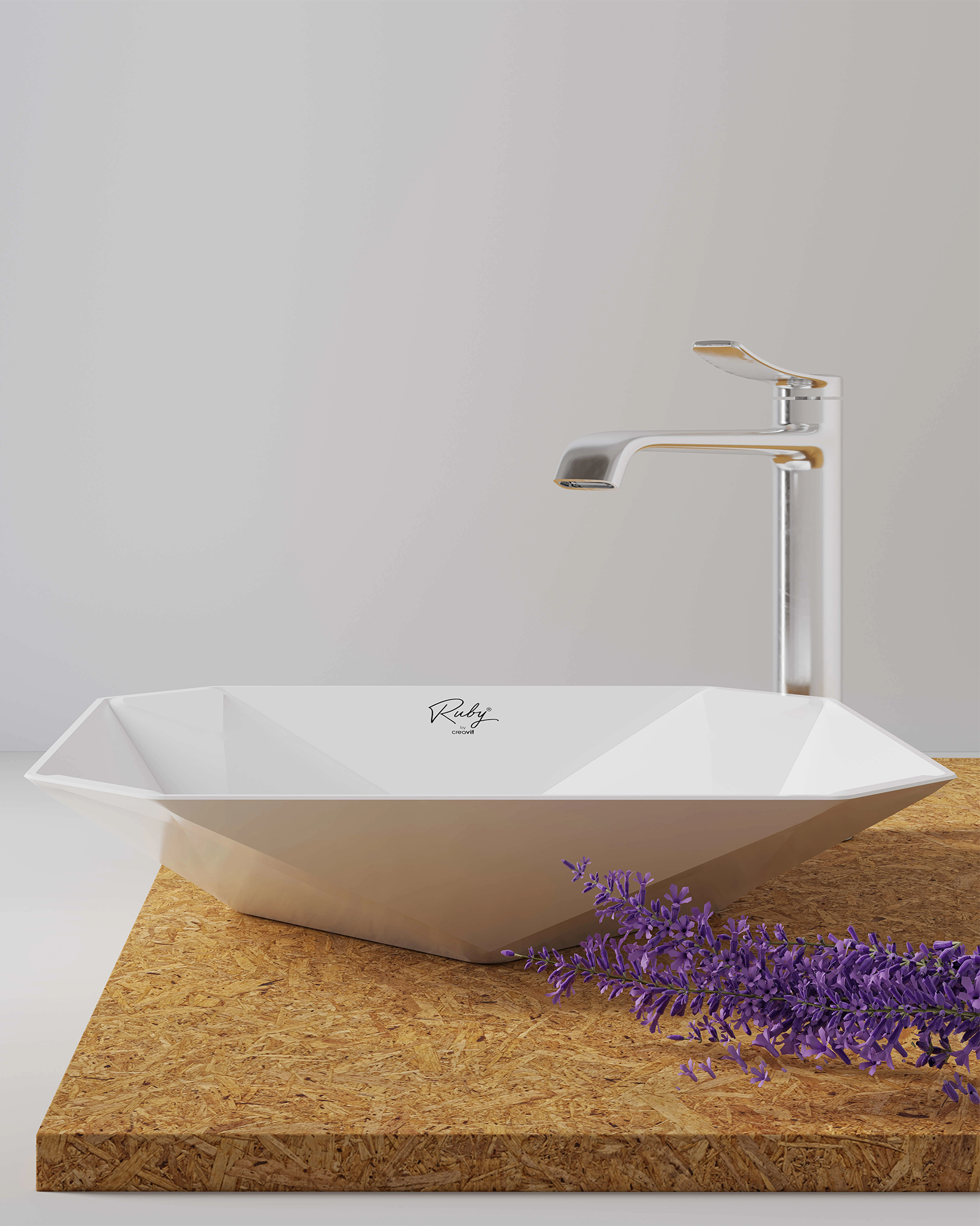 Ruby Diamond Tezgah Üzeri Lavabo 40*40 Cm