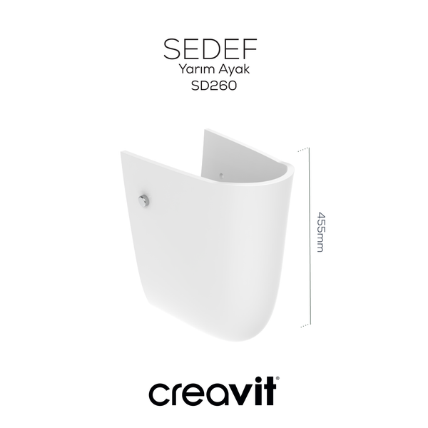 Creavit Sedef Yarım Lavabo Ayağı