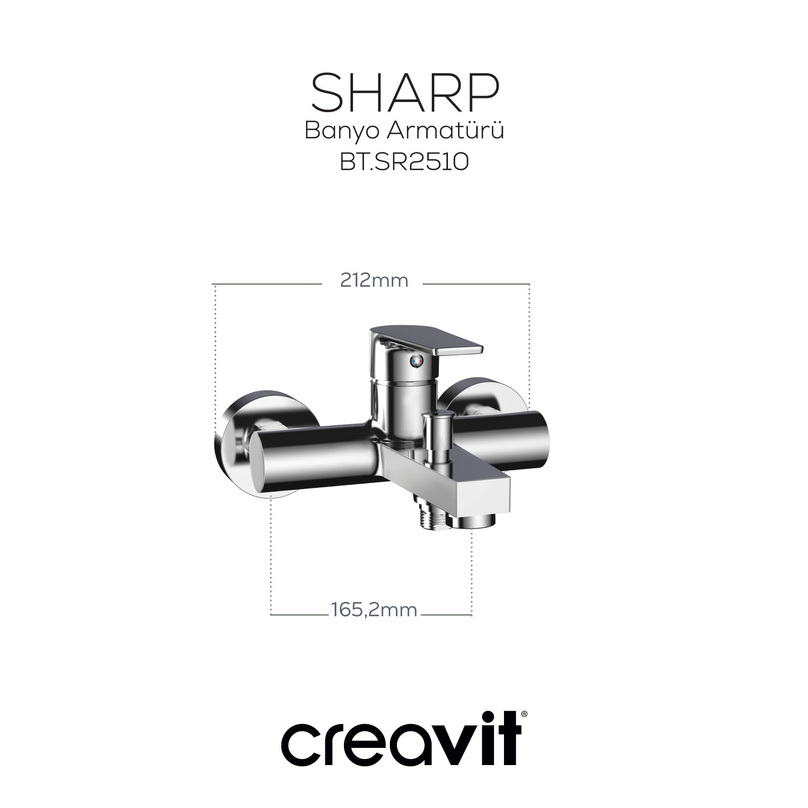 Sharp Banyo Armatürü Krom