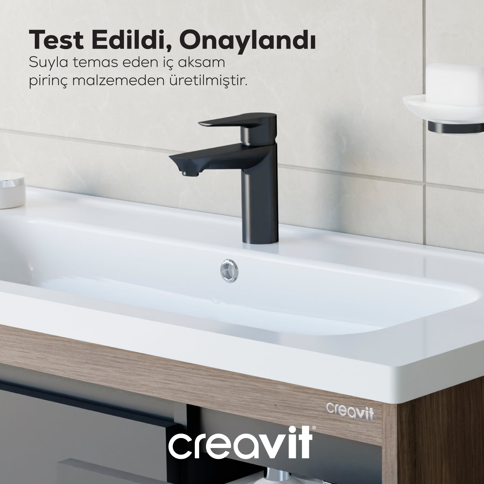 Sharp Lavabo Armatürü Siyah