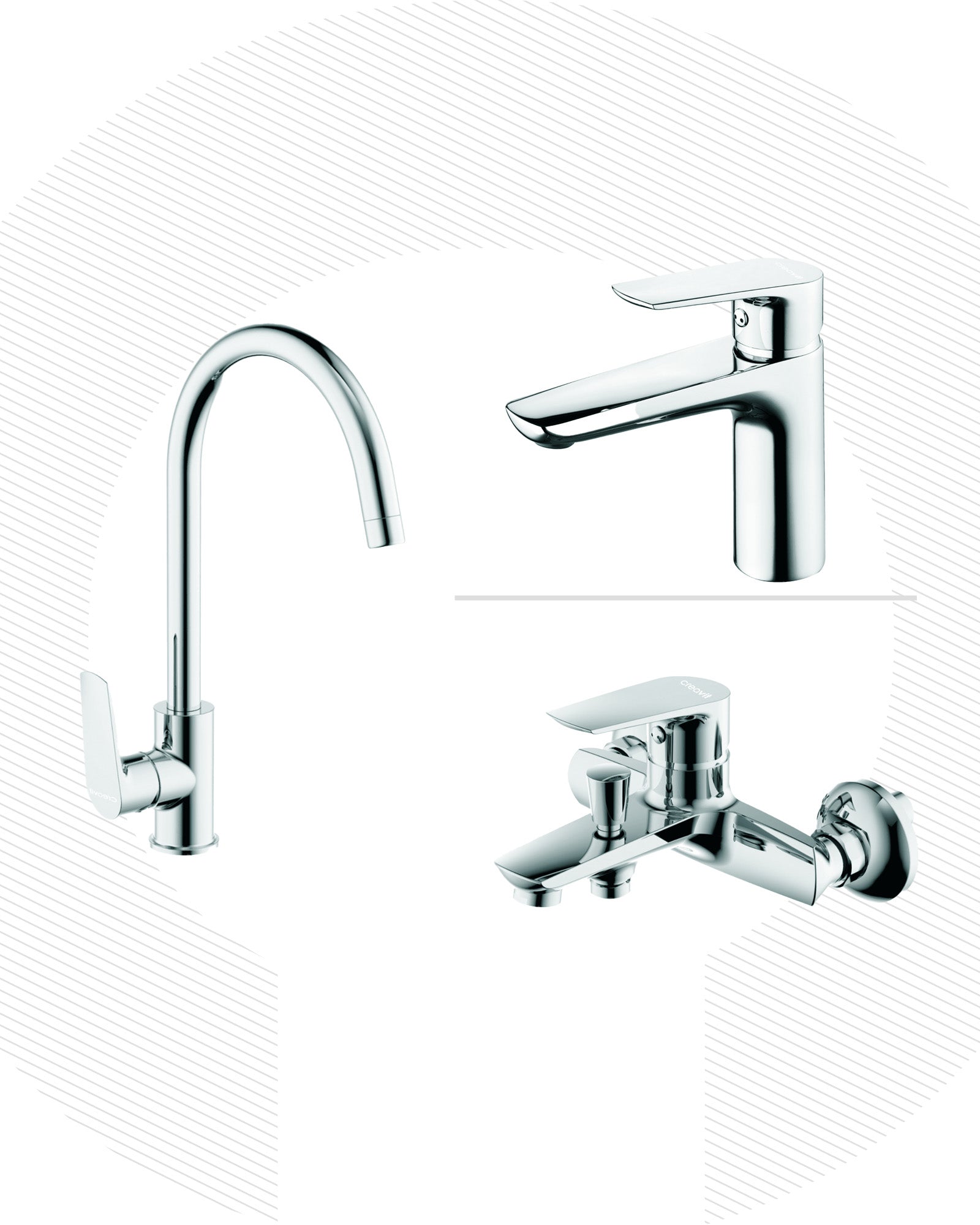 Solo Lavabo Banyo Mutfak Armatürü Set