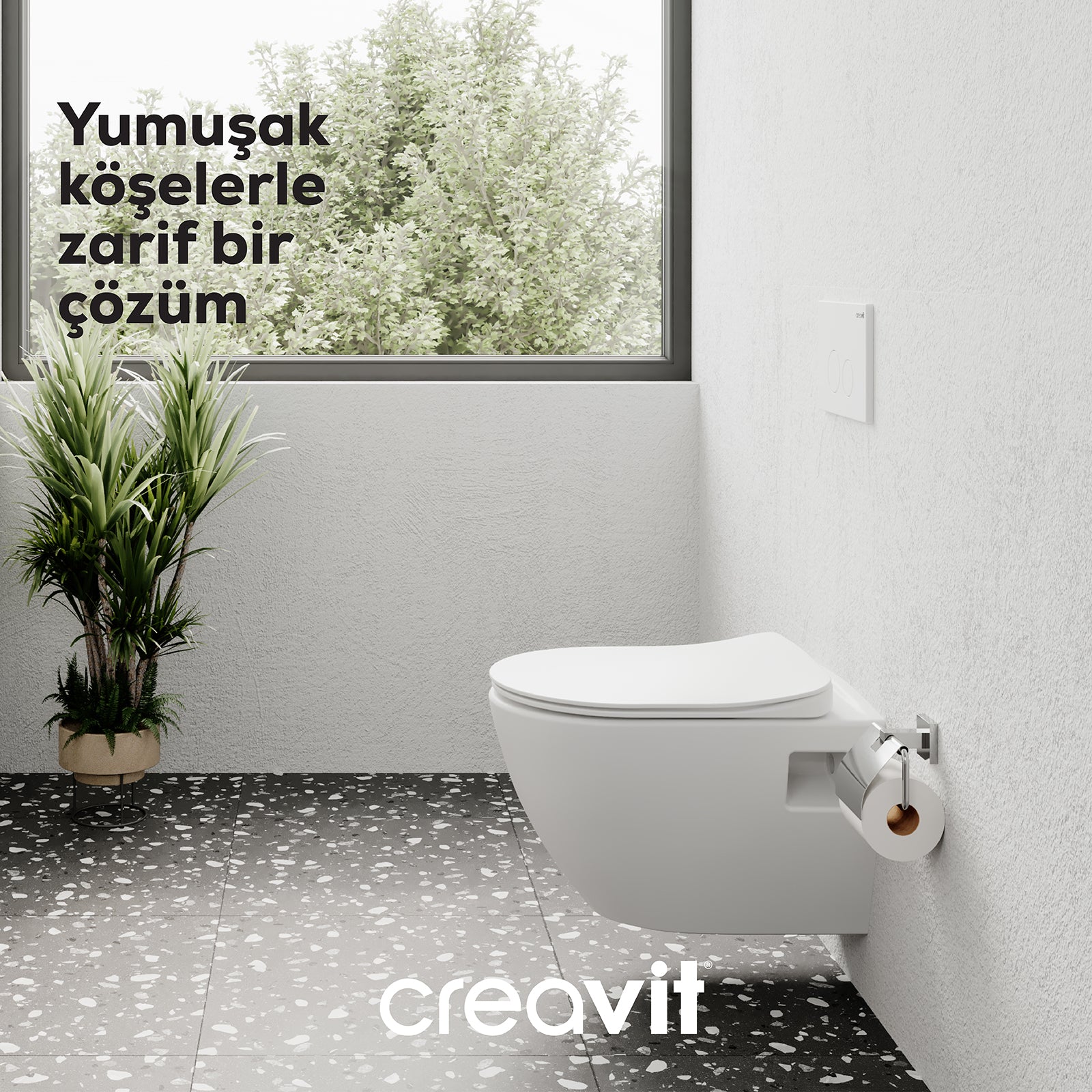 Terra Thermoplast Yavaş Kapanan Klozet Kapaklı Beyaz Set