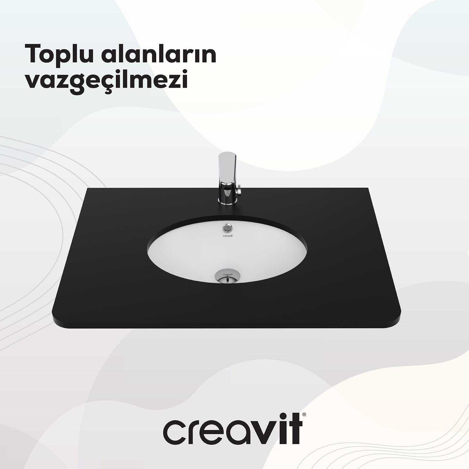 Tezgah Altı Lavabo 33*43cm Beyaz